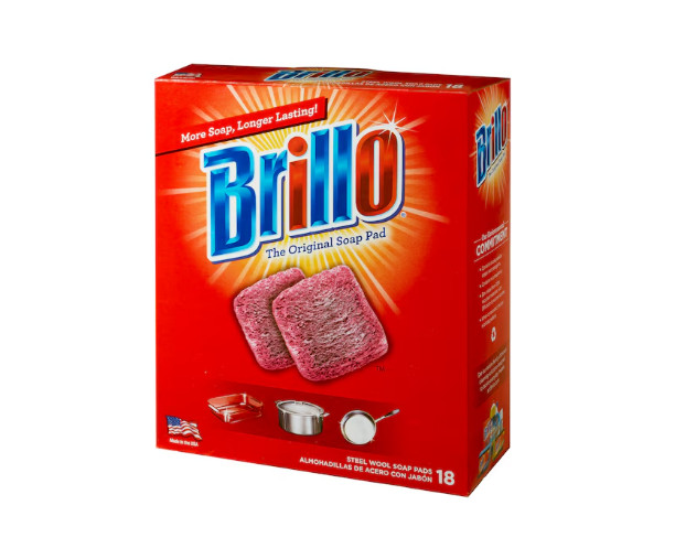 18 PADS – Brillo Steel Wool Scouring Soap Pad Pots Pans Grills Dishes Kitchen