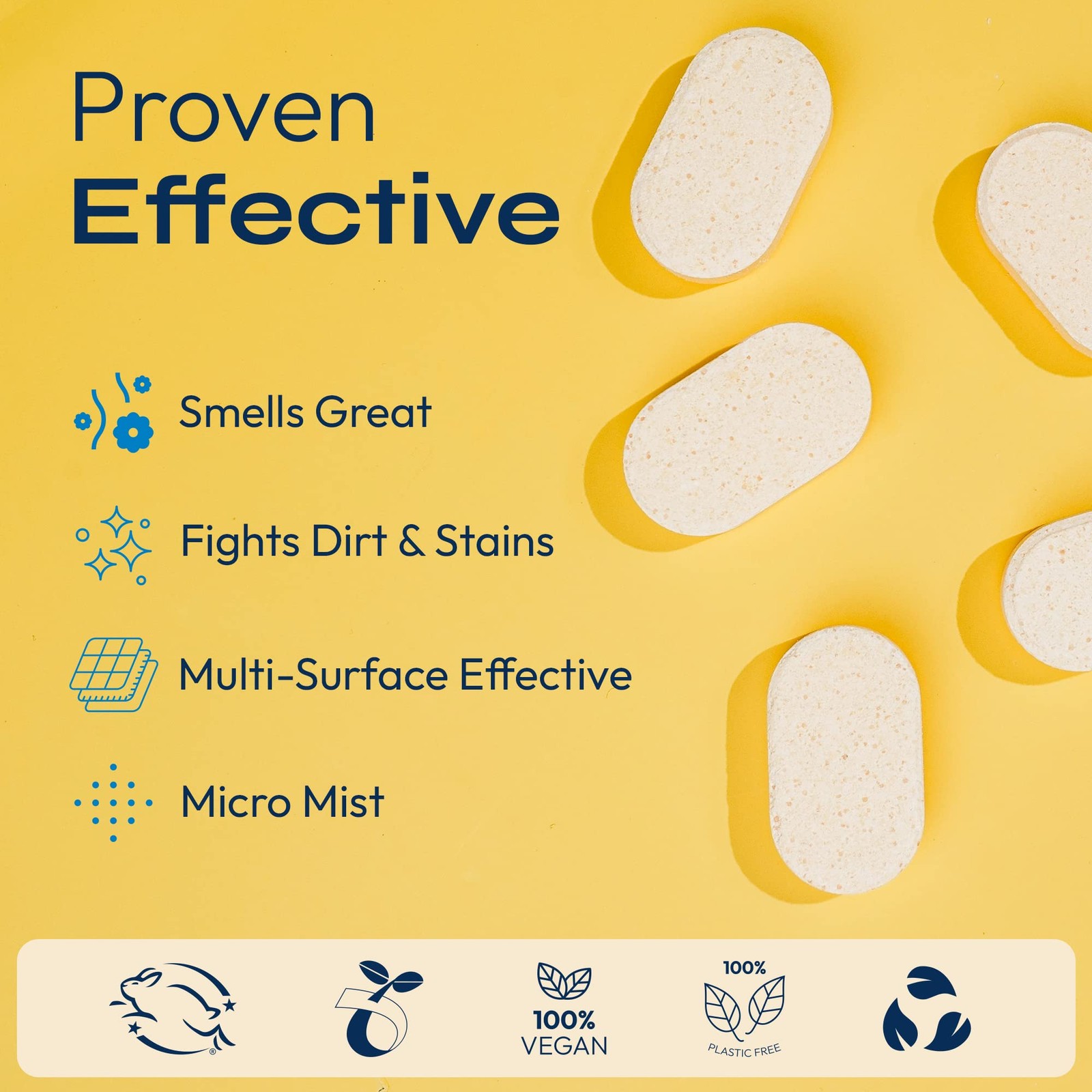 Multi Surface Cleaner Refill Tablets (6 Pack) – Lemon Zest – All Purpose Clea…