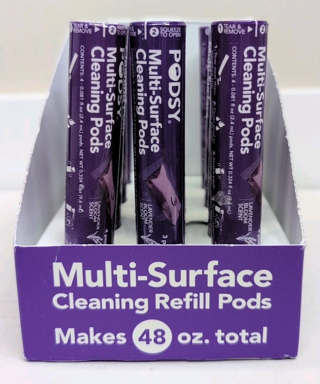 Lot of 2 Sleeves – PODSY – Multi-Surface Cleaning Refill Pods – 8 PODS TOTAL NEW