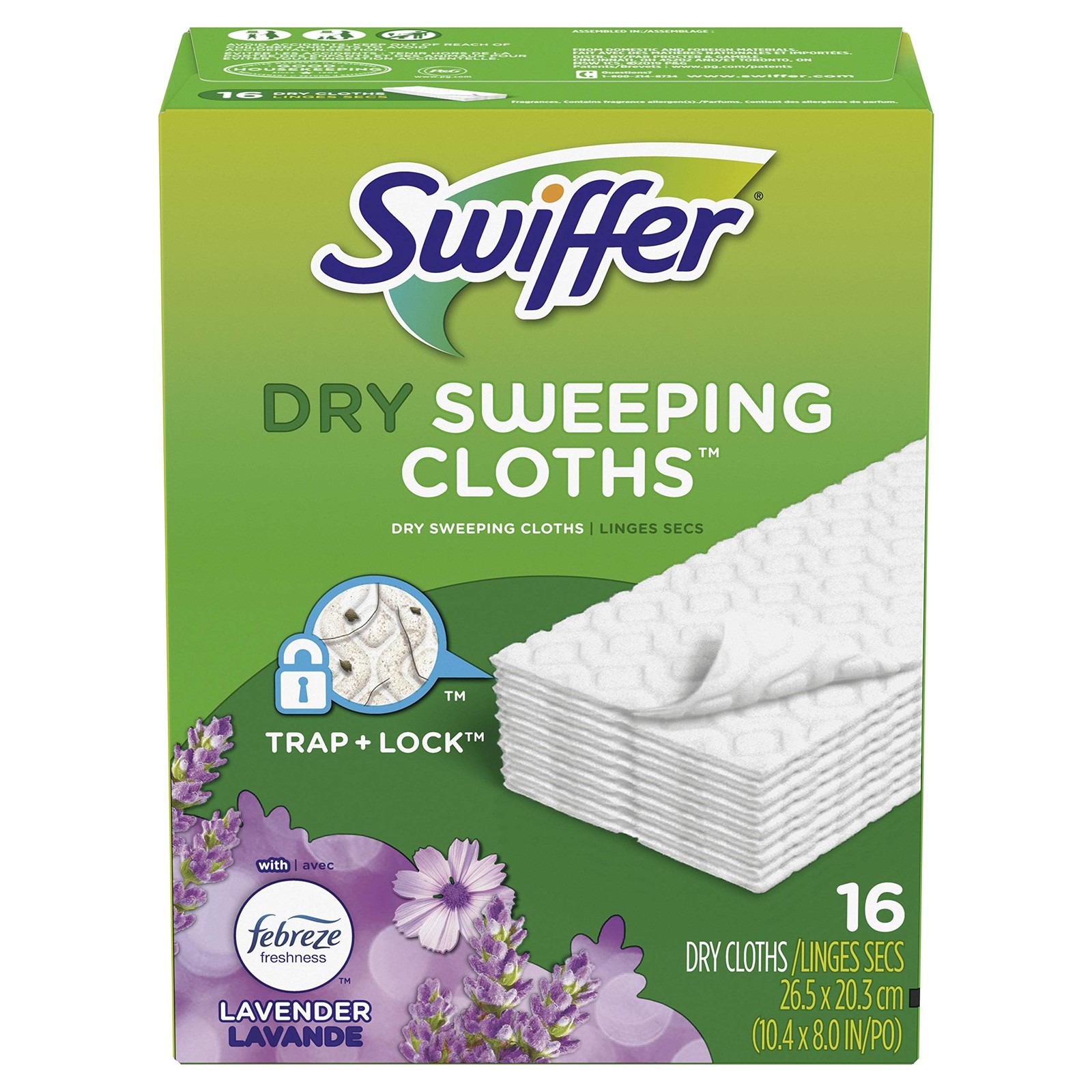 Swiffer Sweeper Dry Sweeping Pad, Multi Surface Refills for Dusters Floor Mop,