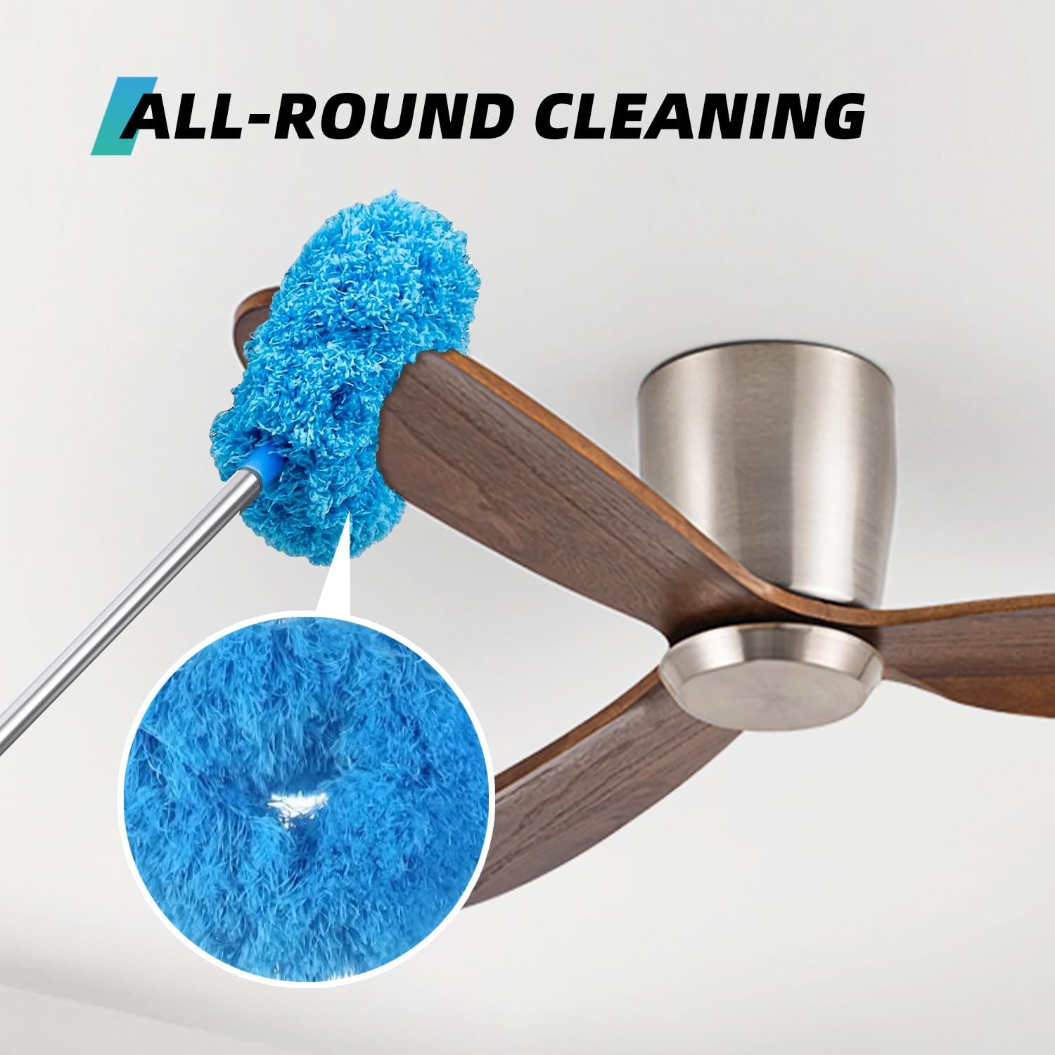 Ceiling Fan Cleaner Duster, 2 Pack Reusable Microfiber Duster with Extension …