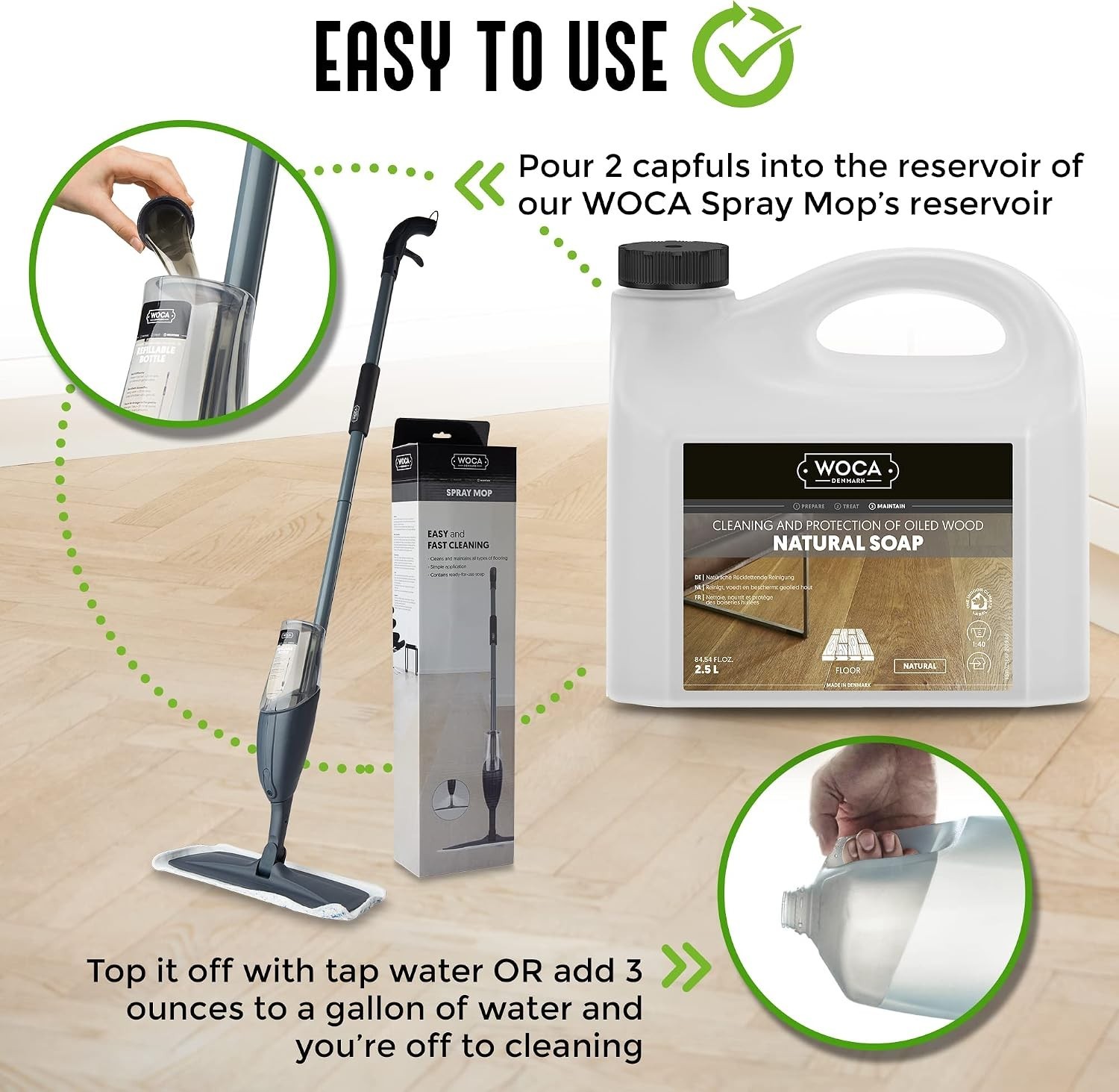 Safe Wood Floor Cleaner with Plant-Based Ingredients