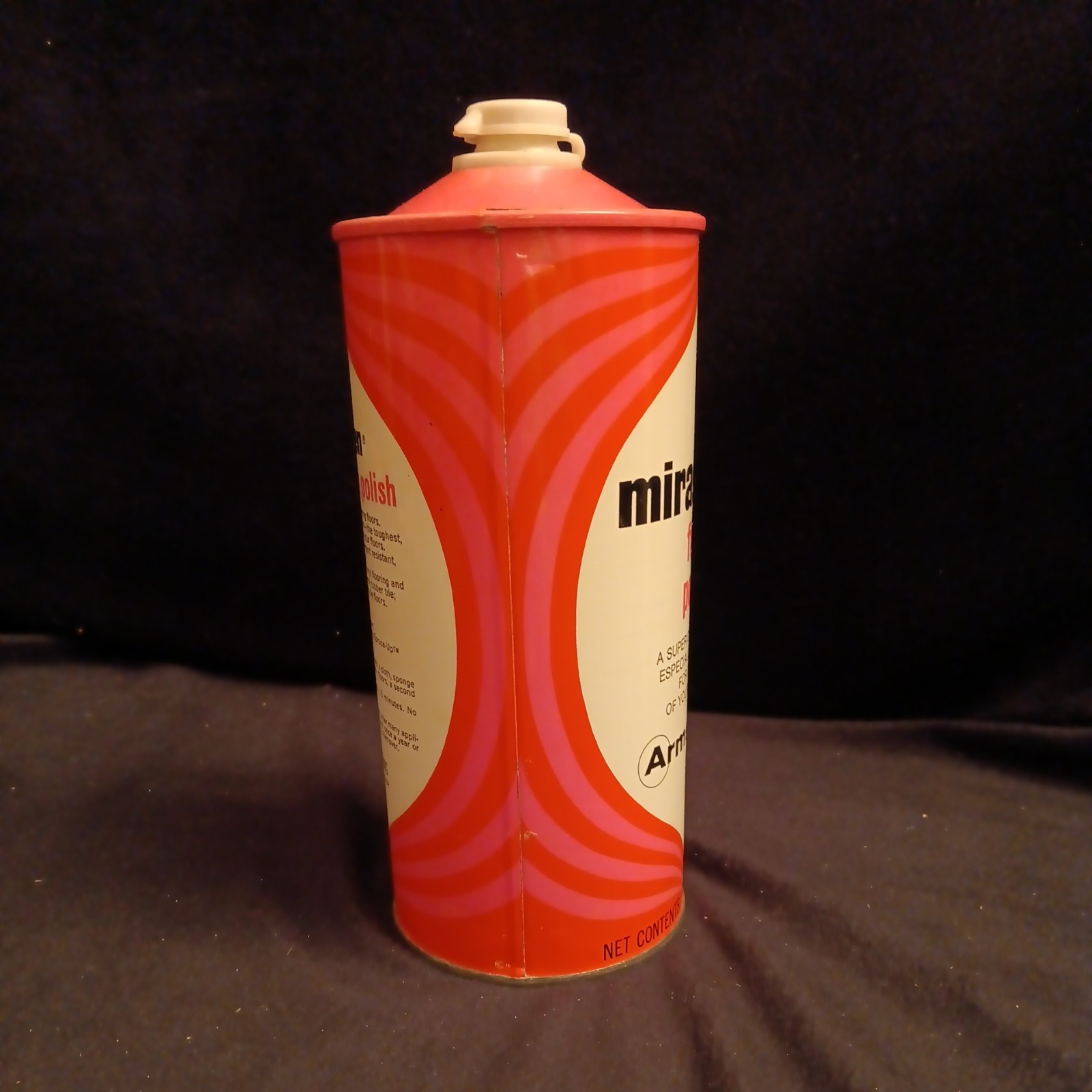 Retro MIRASHEEN Floor Polish Vinyl Finish by Armstrong 32 Fl Oz Almost full