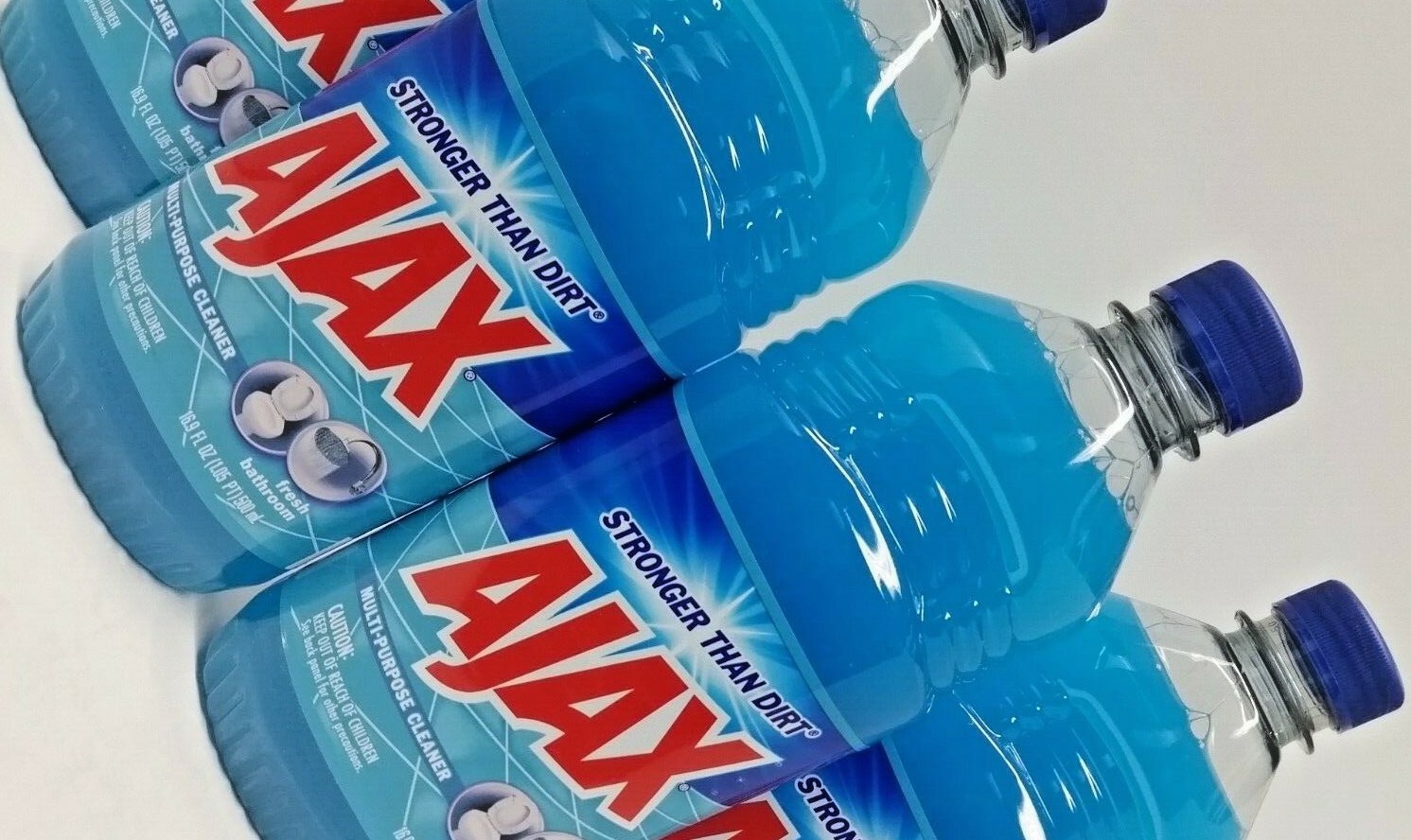 ( LOT 8 Bottles ) Ajax FRESH BATHROOM All Purpose Cleaner 16.9 oz Ea Bottle