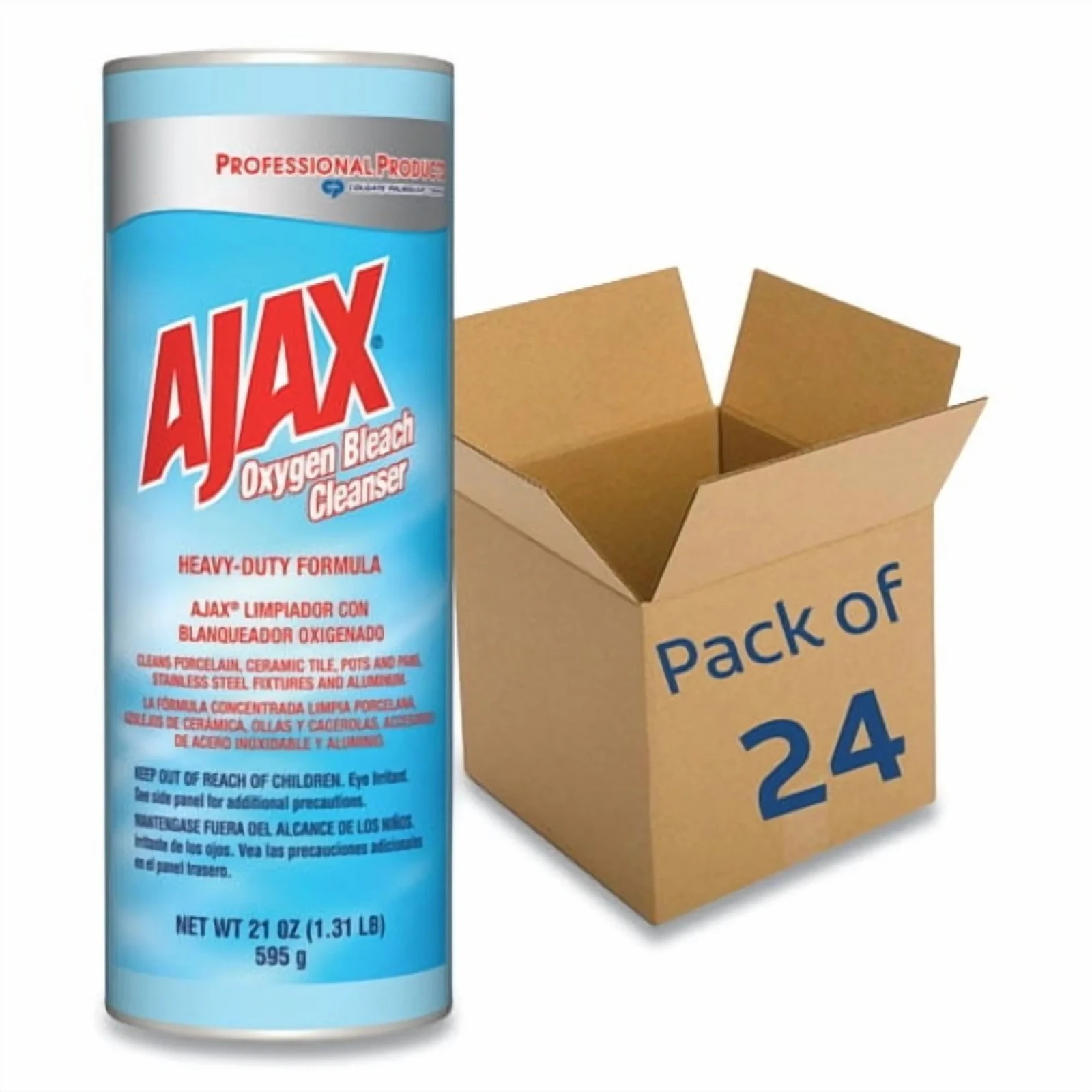 Ajax 21 Oz Heavy Duty Oxygen Bleach Cleaner for Tough Stains 24/Cartons