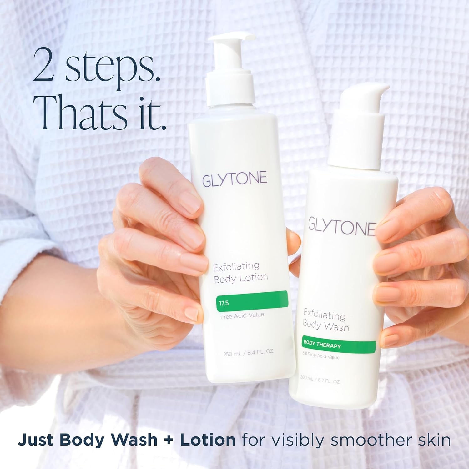 Glytone KP Kit ?C Exfoliating Body Wash, Glycolic Acid Lotion & Shower Pouf for