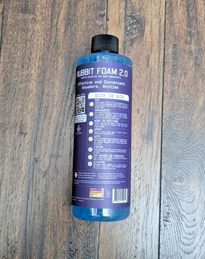Foam 2.0 Concentrate, Premium Waterless Multi-Purpose Car Wash Concentrate, pH
