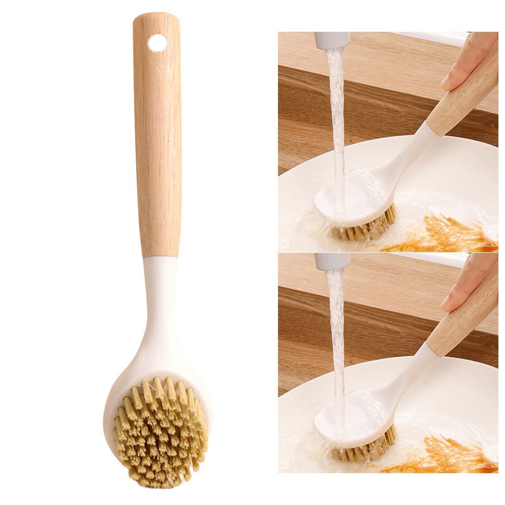Eco Friendly Design Ergonomic Handle Dish Scrubber Made from Recycled Materials