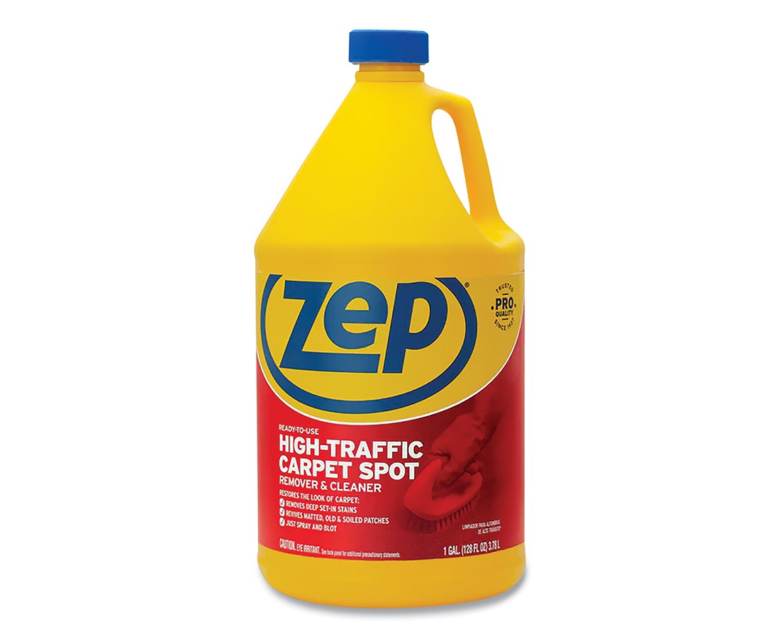 Zep, Inc. ZUHTC128 High-Traffic Carpet Spot Remover and Cleaner, 1 gal, Bottle