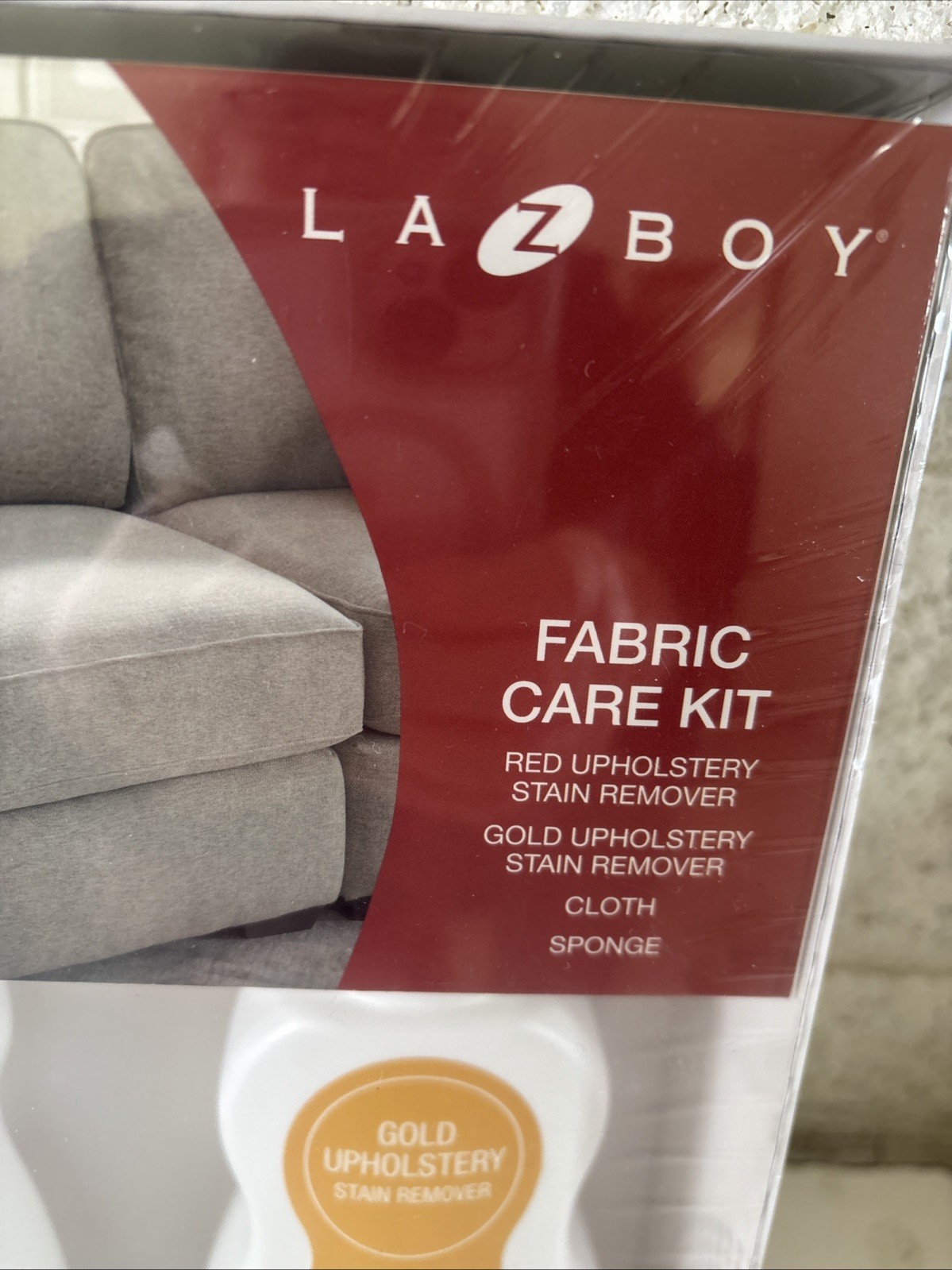 La-Z-Boy Fabric Care Kit Red & Gold Upholstery Stain Remover Kit Furniture New