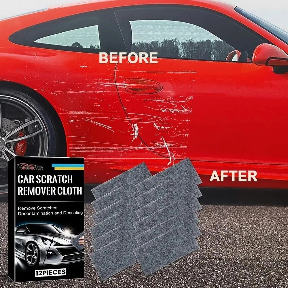 Nano Polix Car Scratch Remover Cloth 6 Packs Auto Paint Scratch Repair Towel-USA