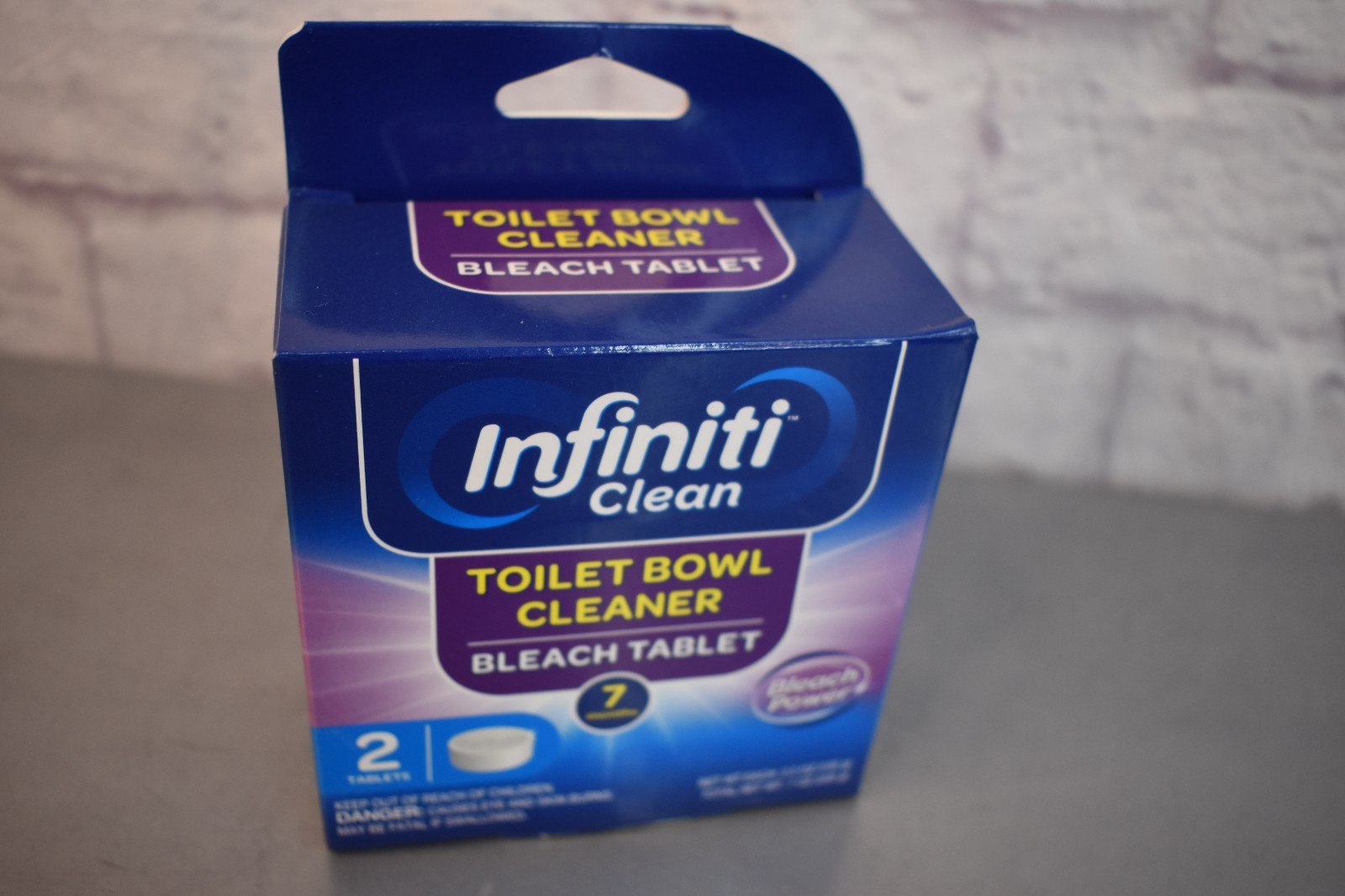 Infiniti Clean Toilet Bowl Cleaner Bleach Tablets 7oz NEW