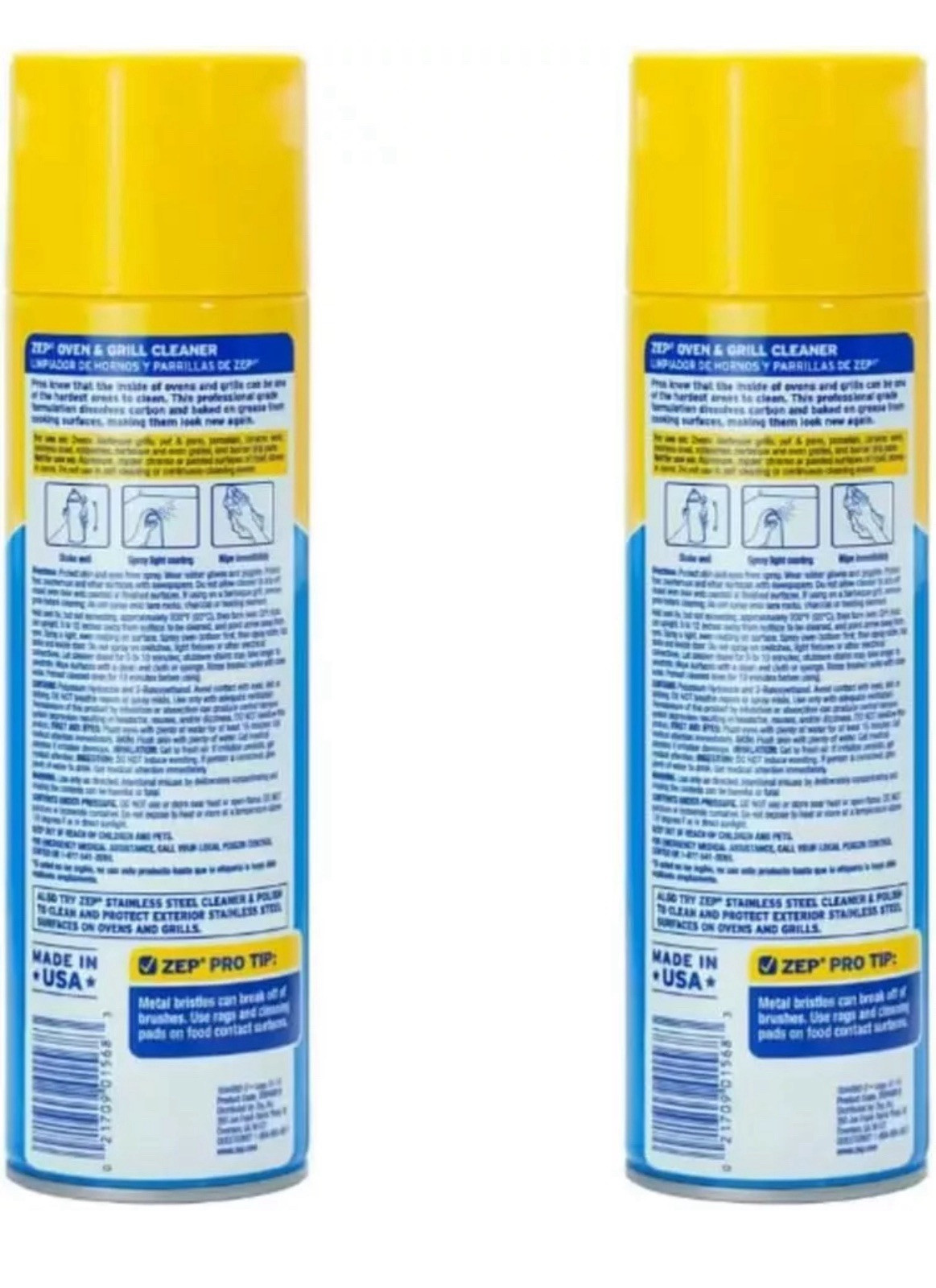 NEW Zep Heavy-Duty Oven and Grill Cleaner 19 Oz (2 Pack) High Quality