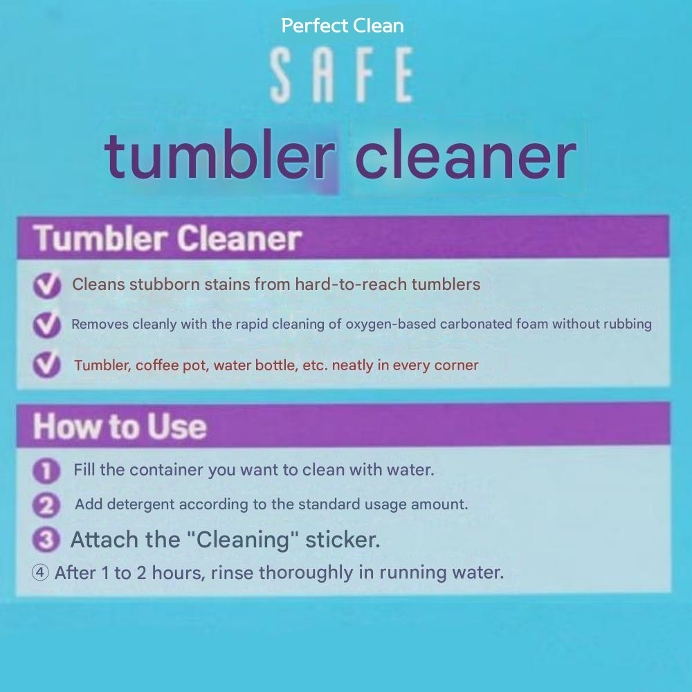 SAFE Tumbler Bubble Bubble Cleaners 42g (3.5g x 12 tablets) x 2