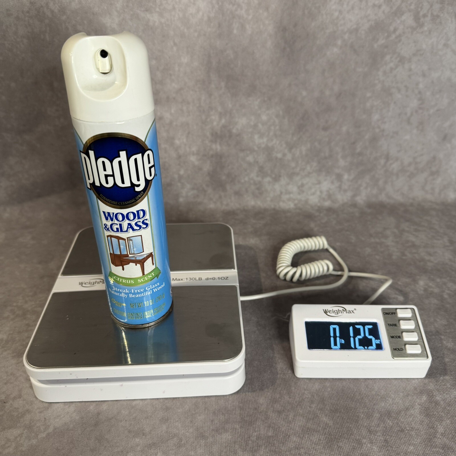 Vintage Pledge Streak -Free Glass Wood & Glass citrus scent 10.oz N.O.S.