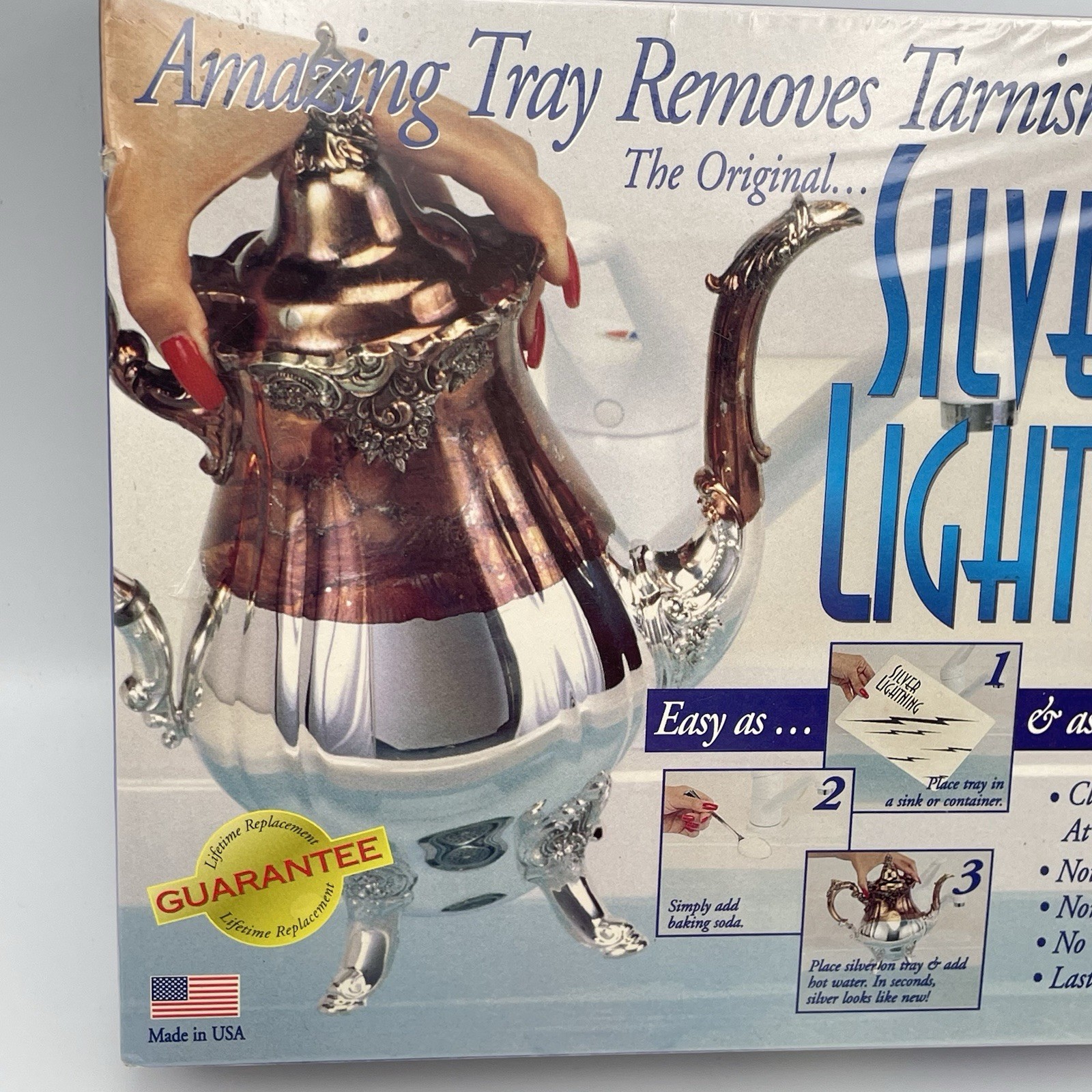 The Original Silver Lightning Tarnish Remover Gold Copper Stainless Steel ASOTV