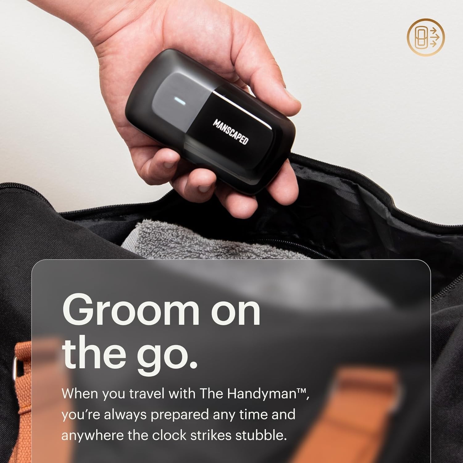 MANSCAPED? The Handyman? Compact Face Shaver ?C Portable Men??s Travel Facial Ha