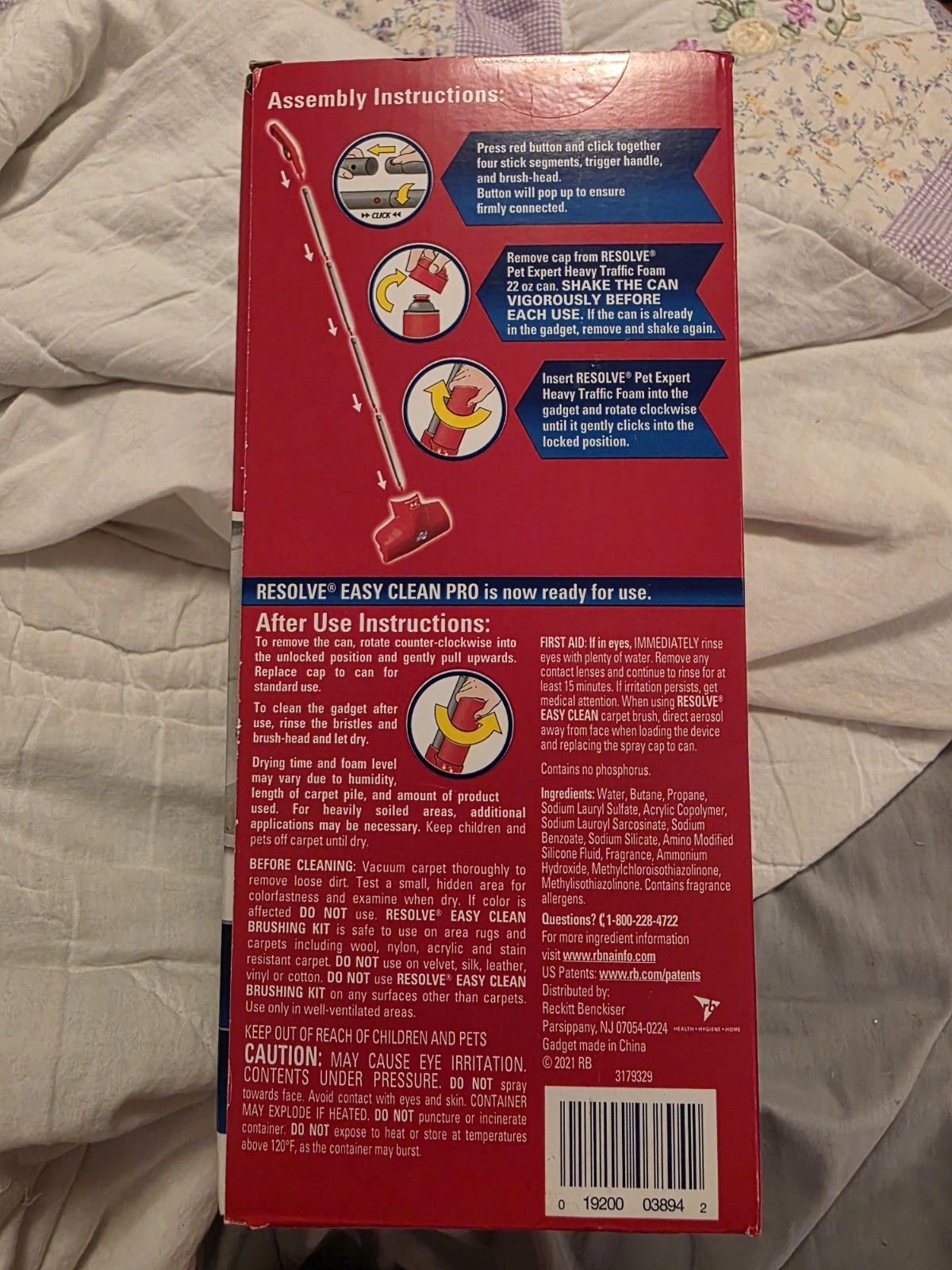 NEW Resolve Easy Clean Pet Expert Brushing Kit Heavy Traffic Carpet Cleaning