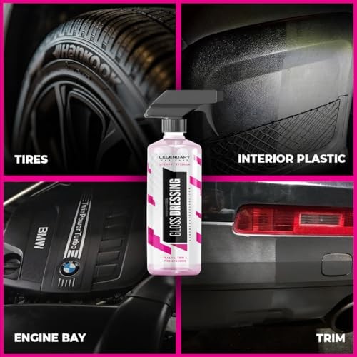 Legendary – Tire Shine Spray & Plastic Restorer – Water Gloss Dressing 16oz