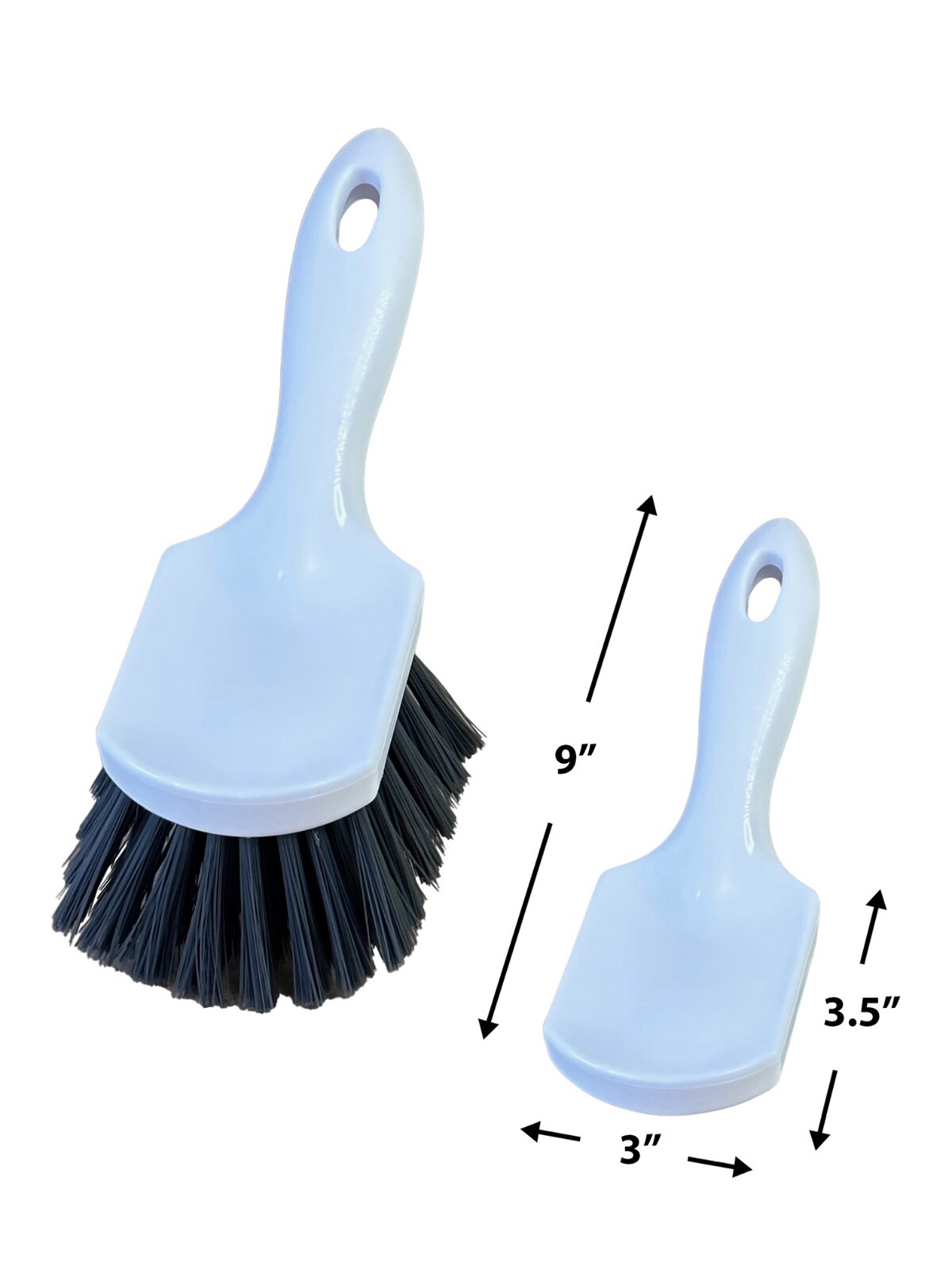 Plastic Utility Brushes – Hard Bristles | Pack of 2