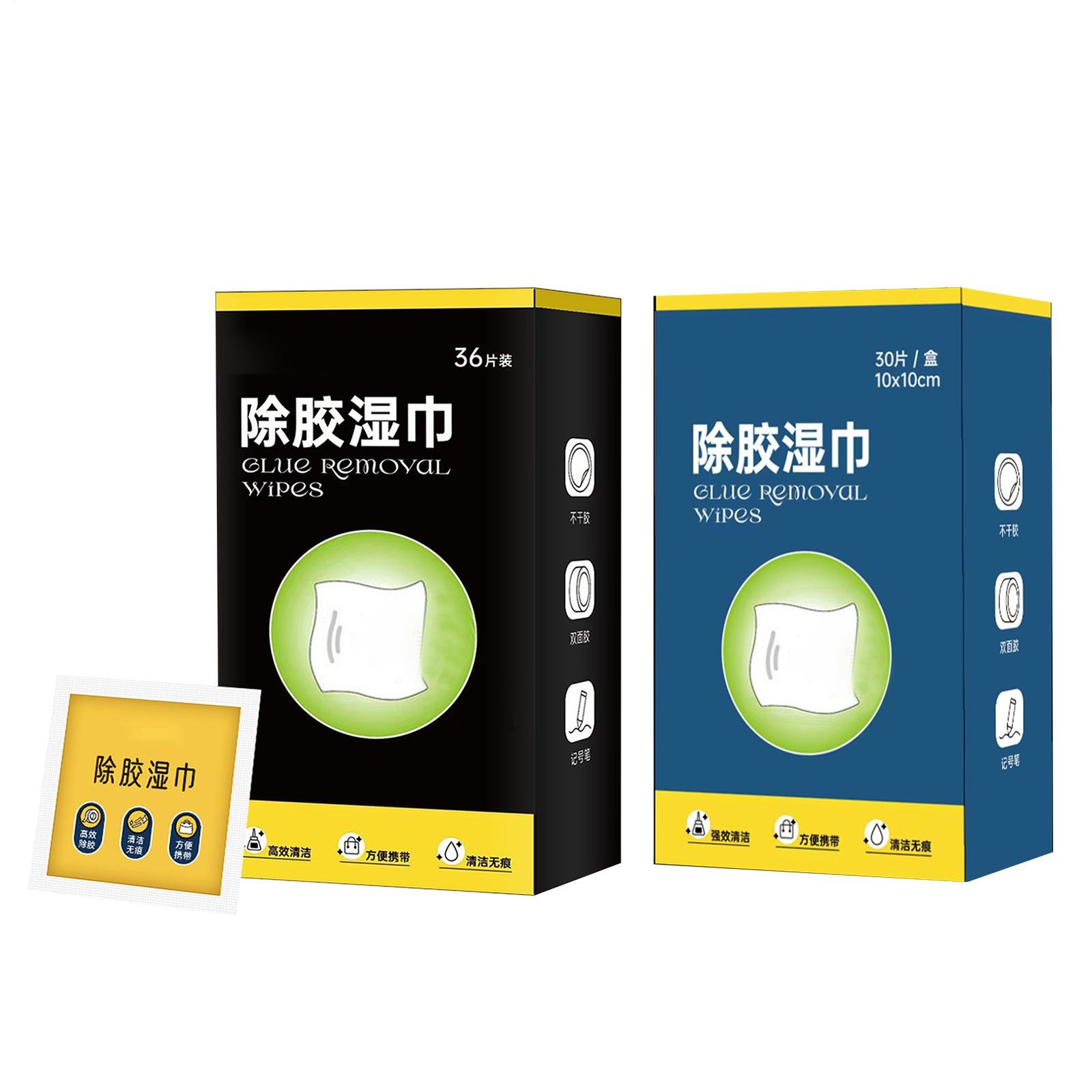 Auto Interior Car Glue Cleaning Wipes Safely Removes Stickers Tape Traceless