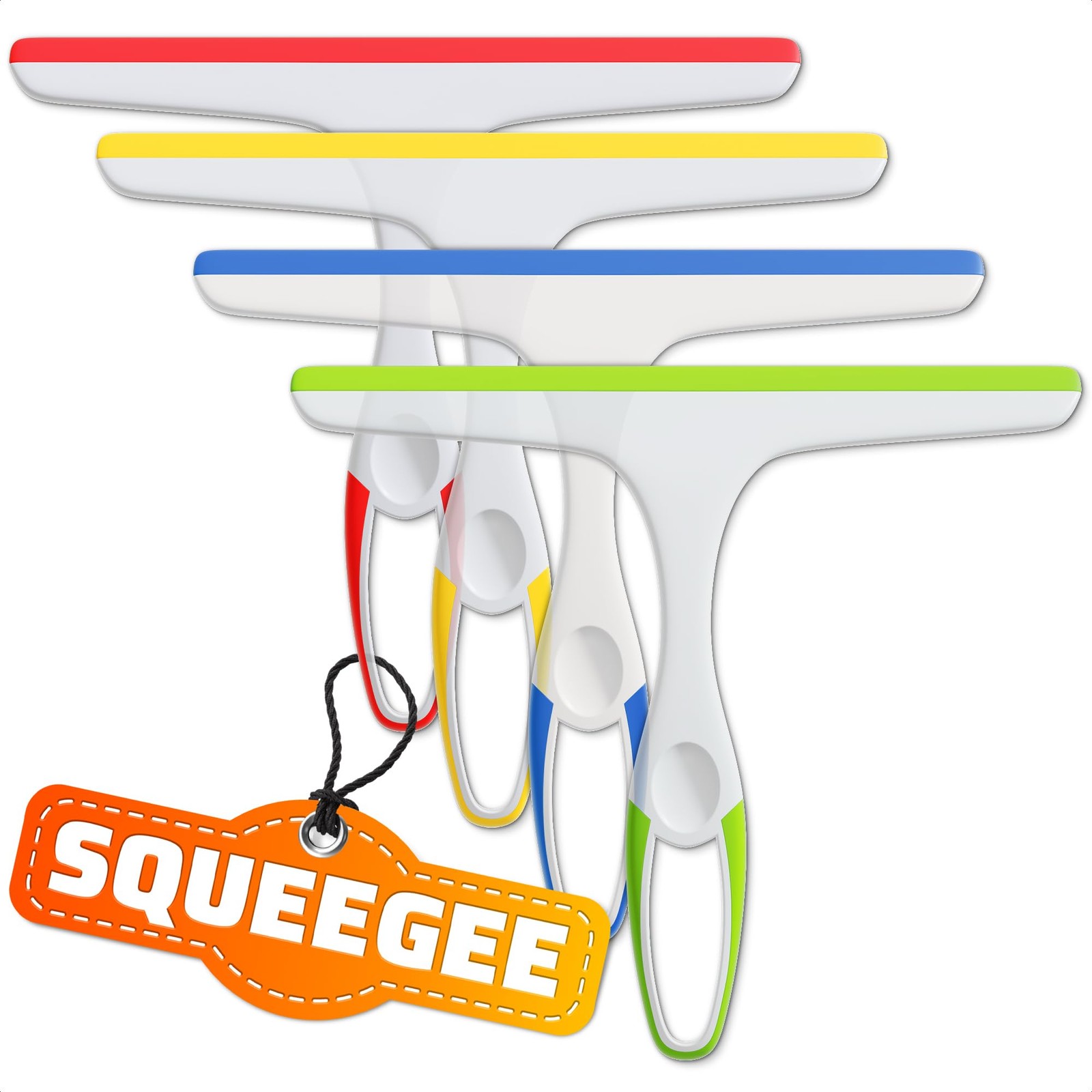 4 Pcs Bathroom Shower Squeegee Glass Door Window Cleaning for Car Home Window