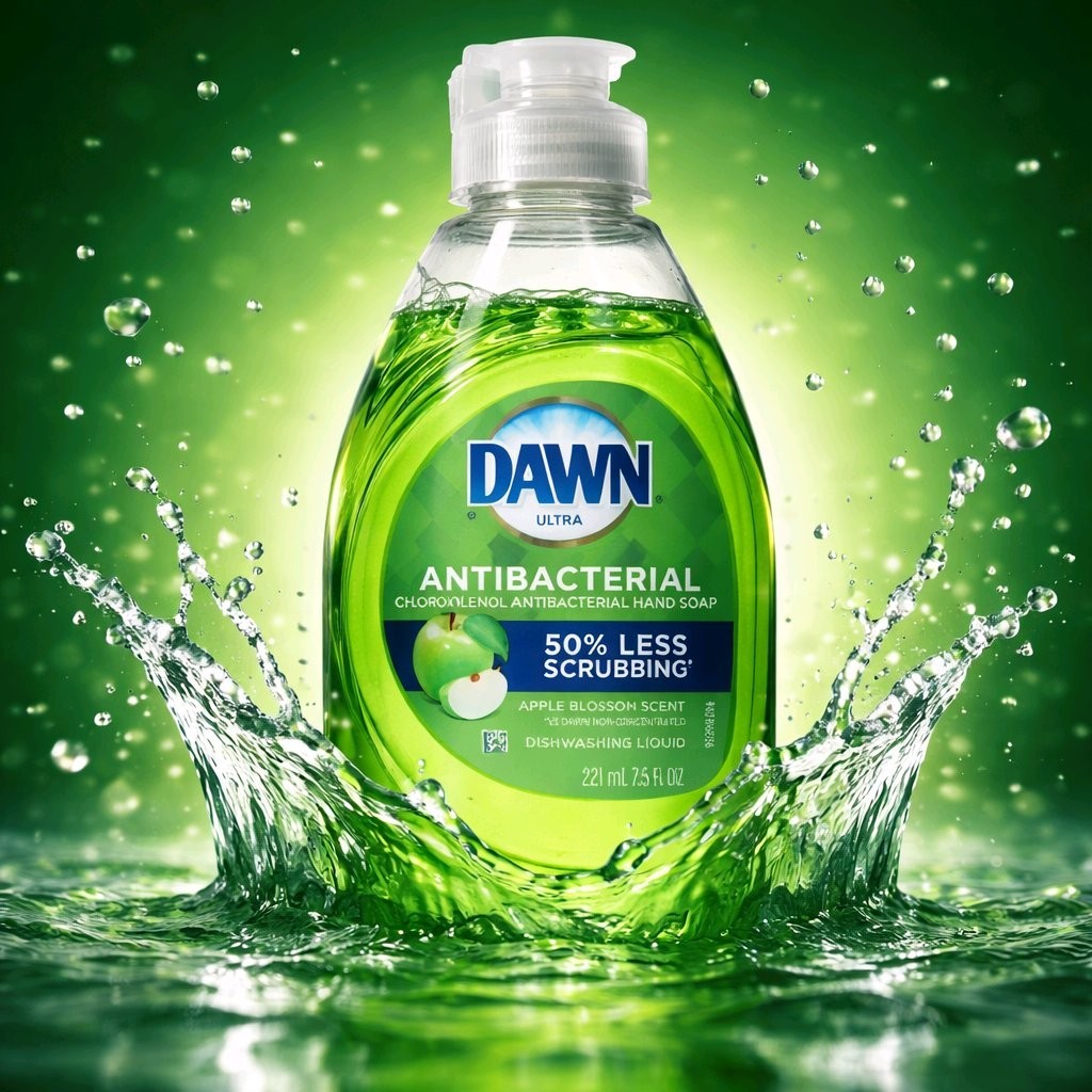 Dawn Ultra Dish Liquid Soap, Anti- Bacterial Apple Blossom Scent, 7.5 Fluid Ounc