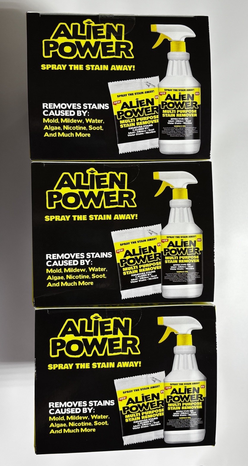 x3 Alien Power Super Concentrated Multi Purpose Stain Remover Mold Mildew Water
