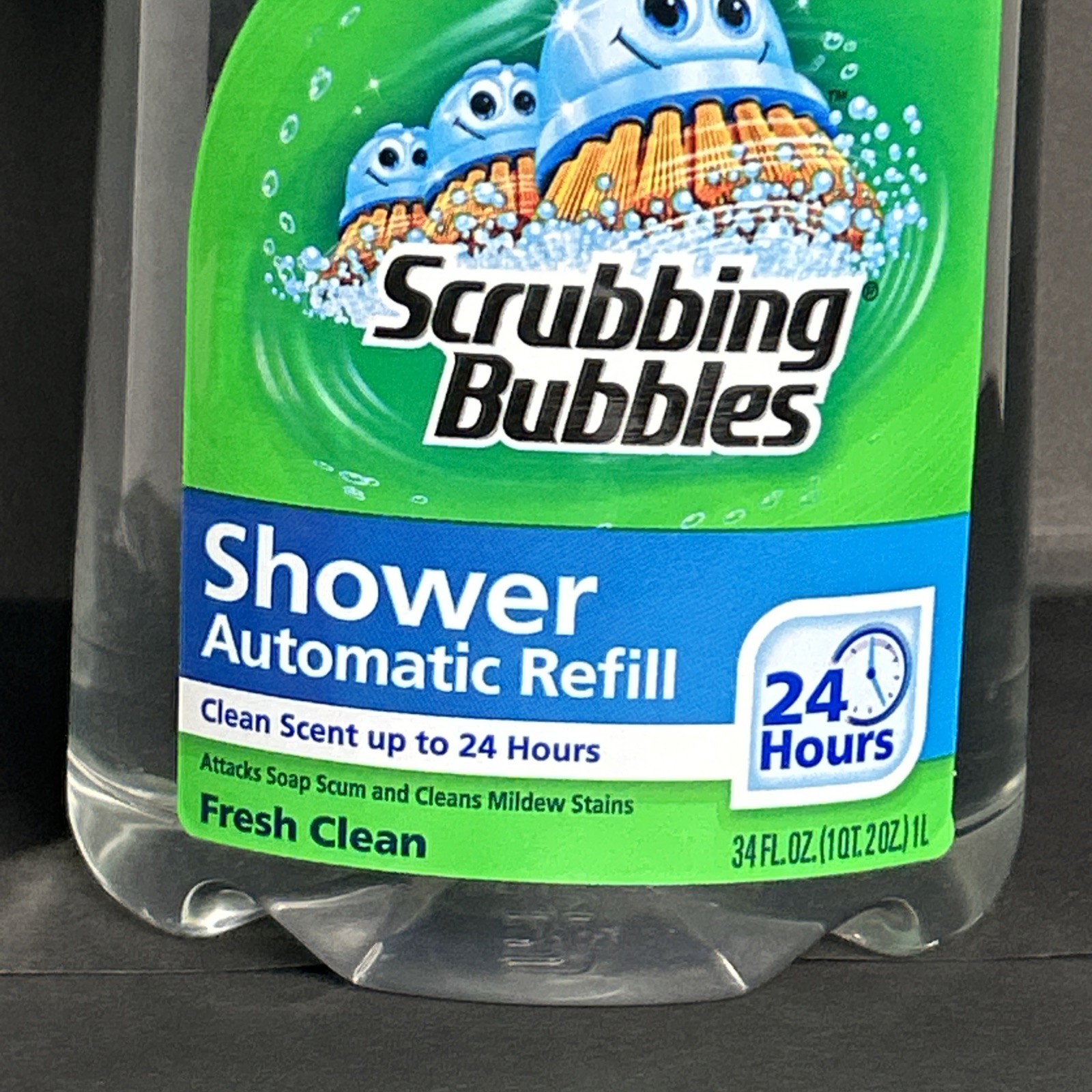 Scrubbing Bubbles Automatic Shower Cleaner Refill Fresh Clean Scent 34 Fl. Oz.