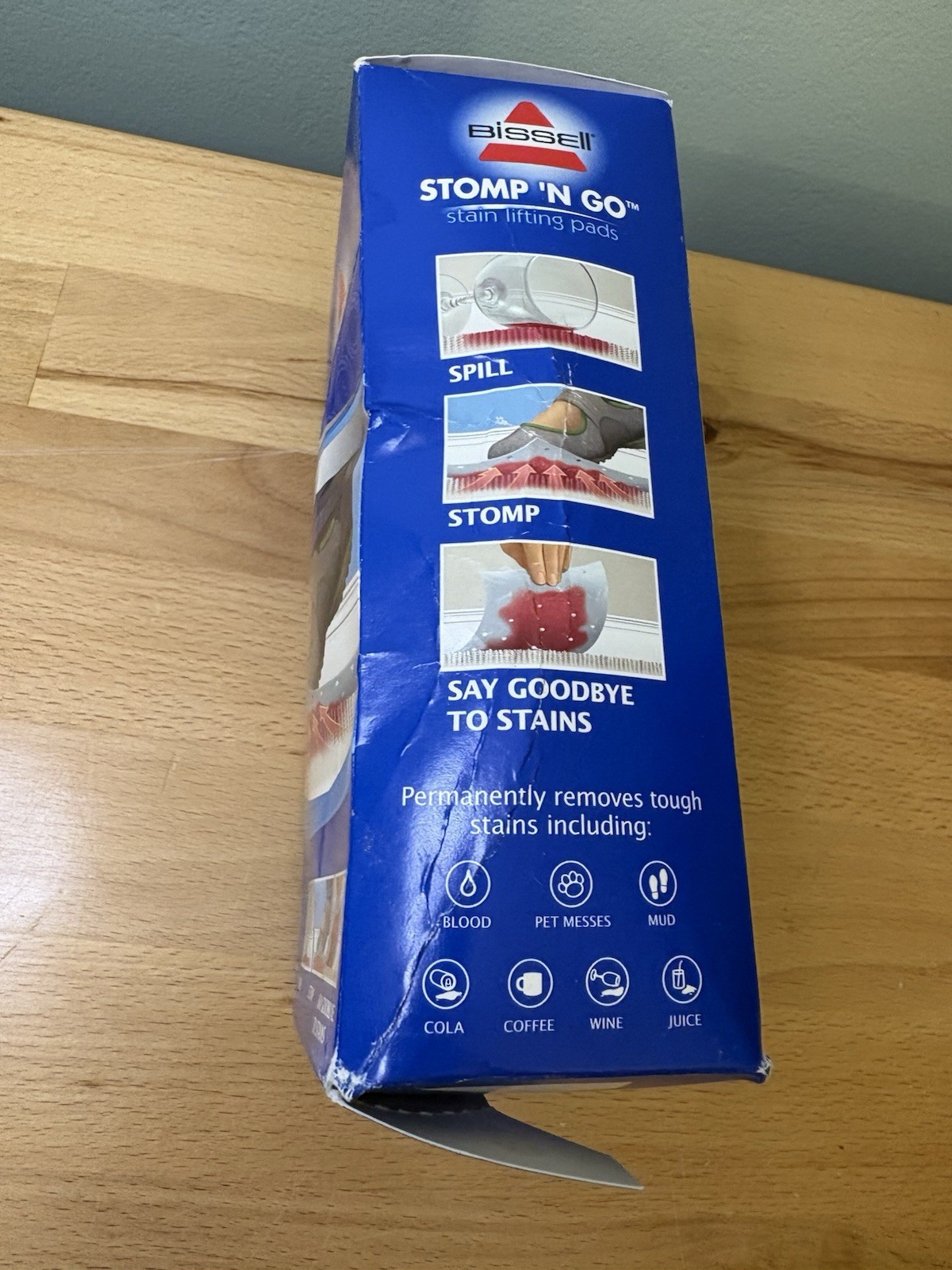 Bissell Stomp ‘N’ Go Stain Lifting Pads Pre-moistened 5 Total Pads NEW Open Box