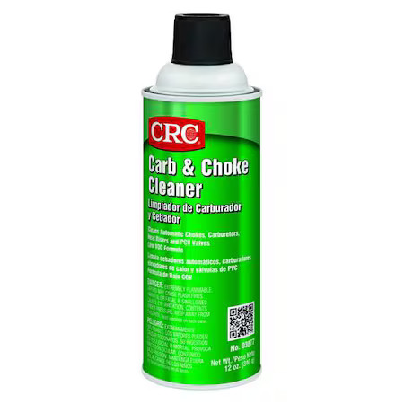 Crc 03077 Carburetor And Choke Cleaner, 12 Oz, Aerosol Spray Can, Solvent,