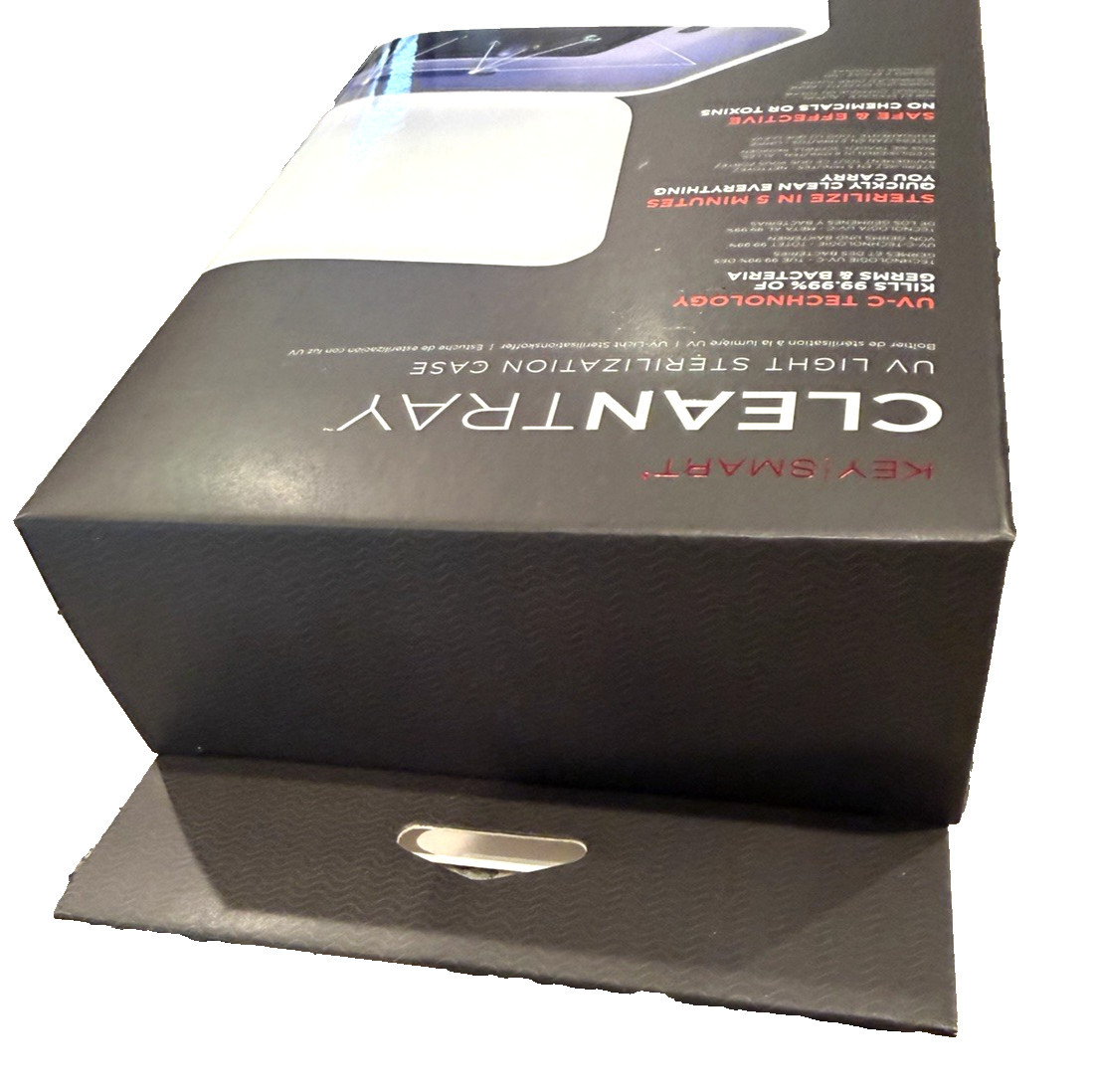 Keysmart Clean Tray UV Light Sterilization Case White. NEW IN BOX.