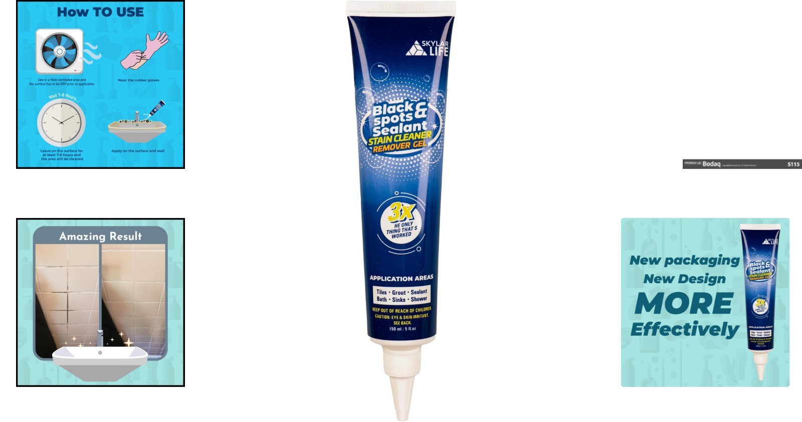 Effortless Grout Silicone Caulk Whitener – Perfect for Kitchens & Bathrooms