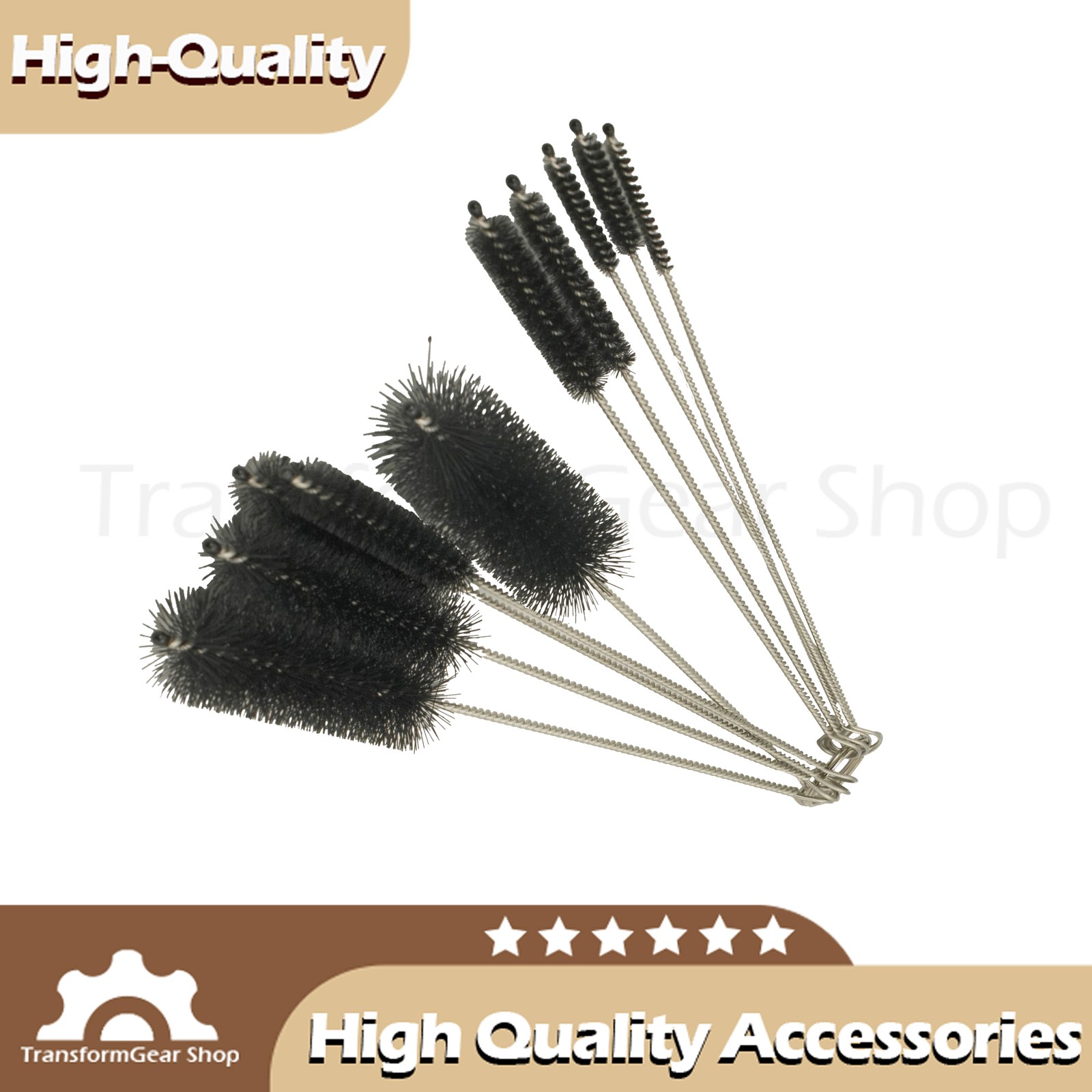 10PCS Set Nylon Small Long Cleaning StrawBrush Cleaner Bottle Tube Pipe US