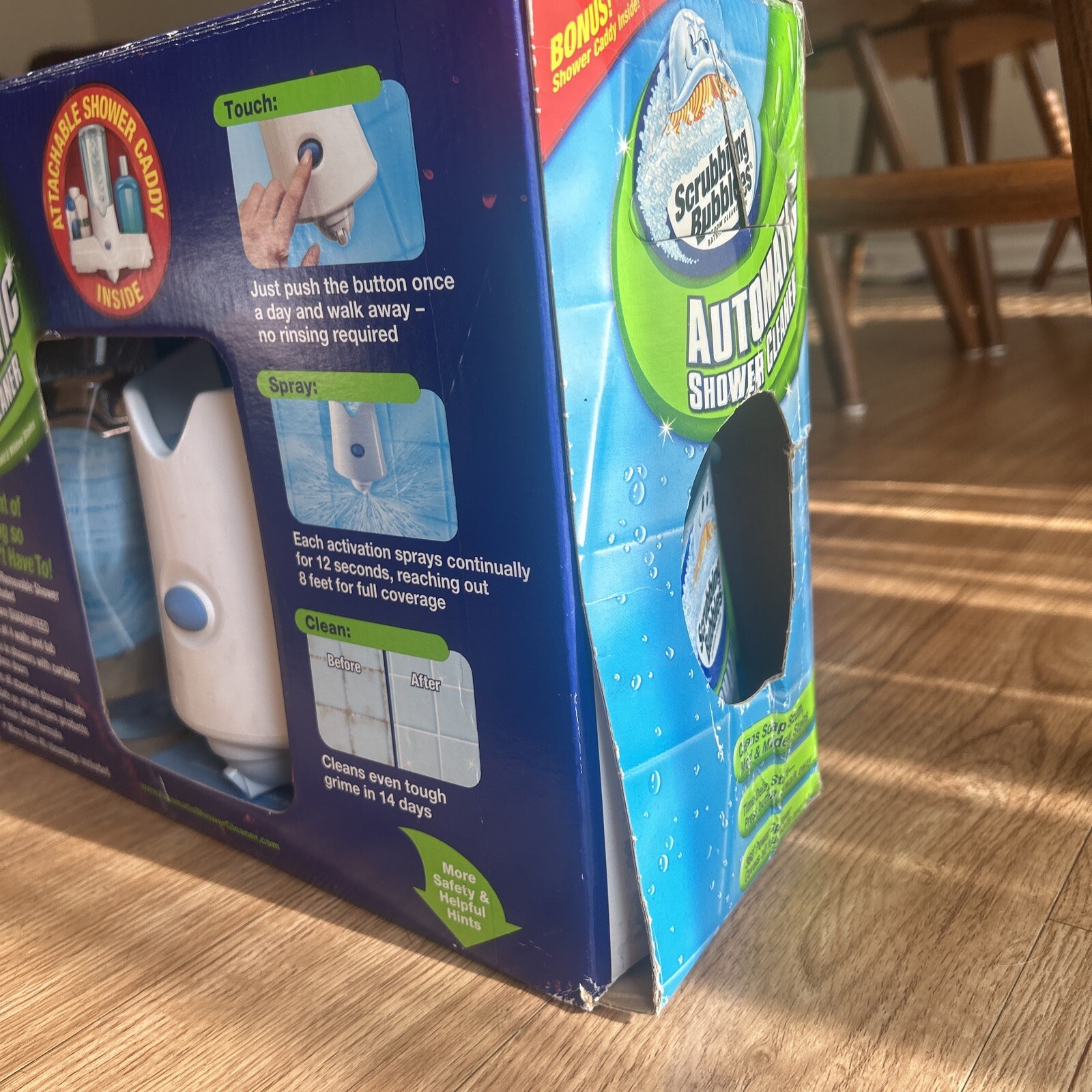 Scrubbing Bubbles Automatic Shower Cleaner Kit Shower Caddy 2 Refills