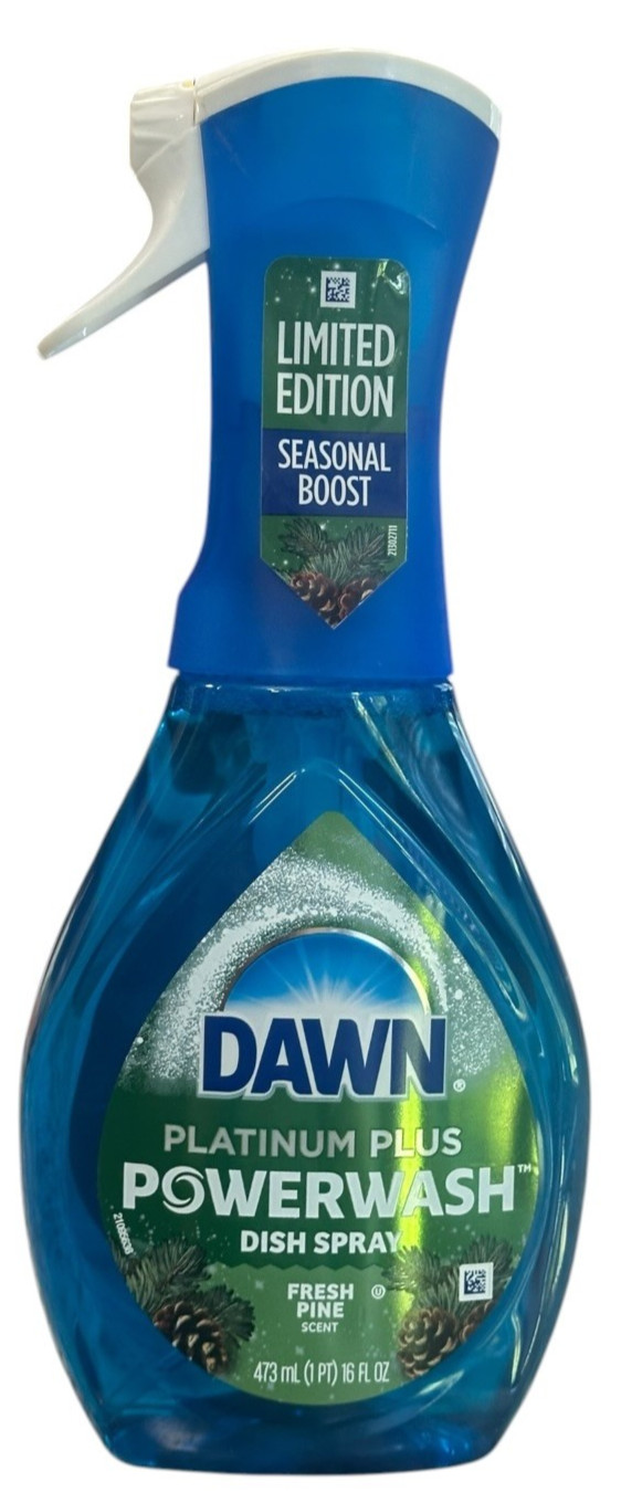 Dawn Platinum Plus Powerwash Dish Spray Fresh Pine LIMITED EDITION 16 oz
