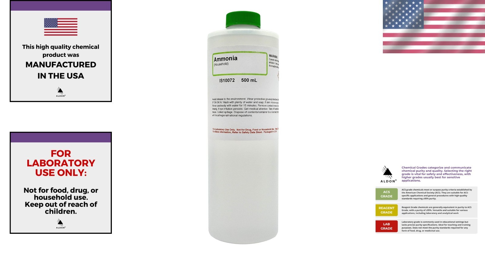 Versatile 500mL Ammonia Solution – Ideal for Tough Stains & Multiple Surfaces