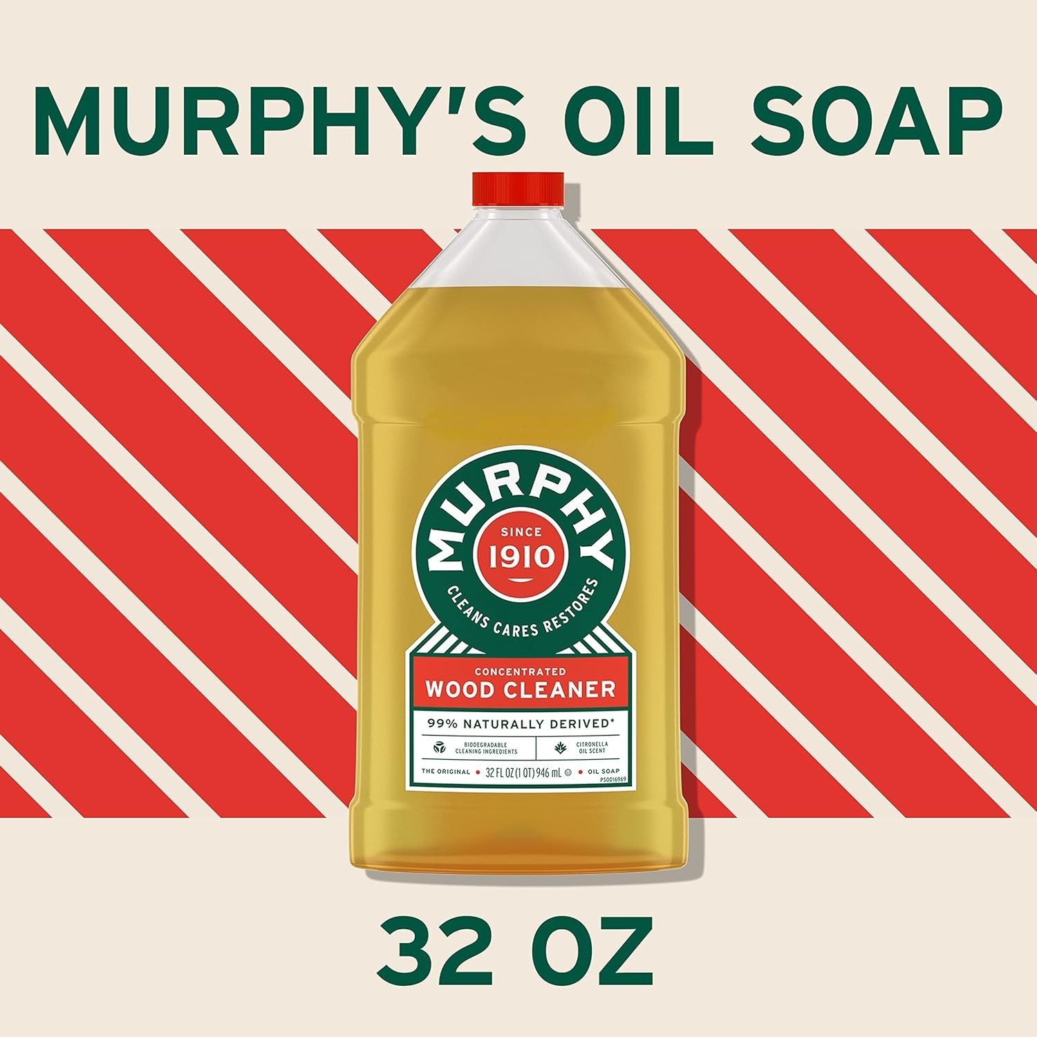 Concentrated Wood Cleaner – 3 Pack Citronella Scent, 32 fl oz – Biodegradable