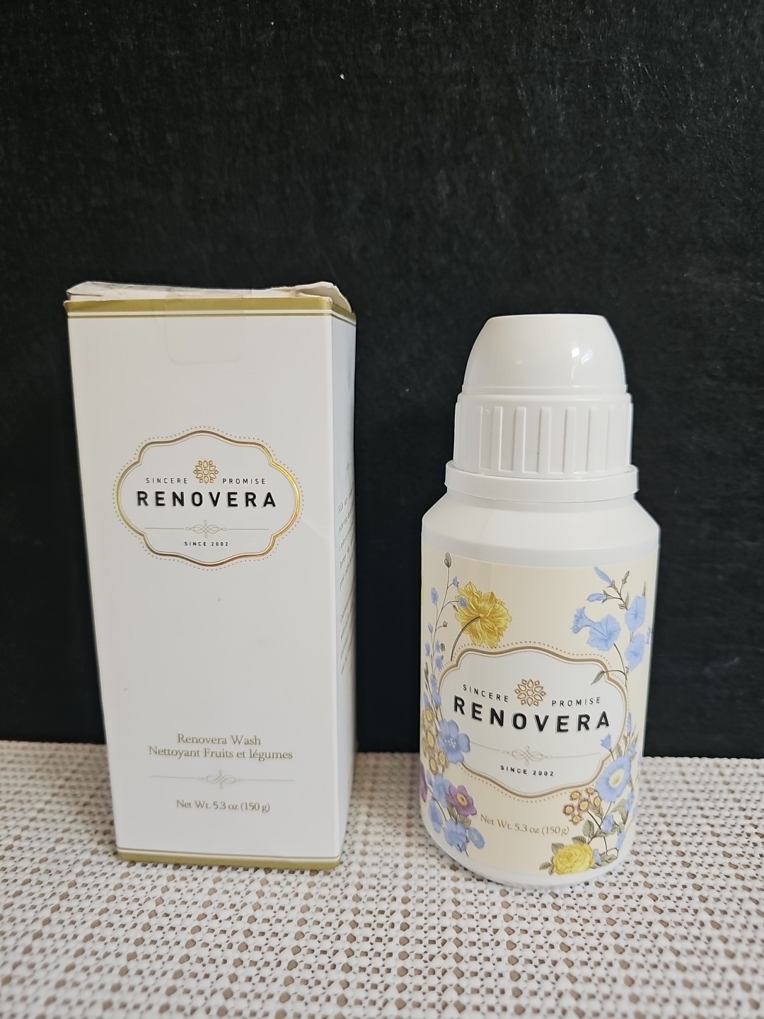 Renovera Fruit & Vegetable Wash Bottle 150g / 5.3 Fl oz New In Open Box Exp 2035