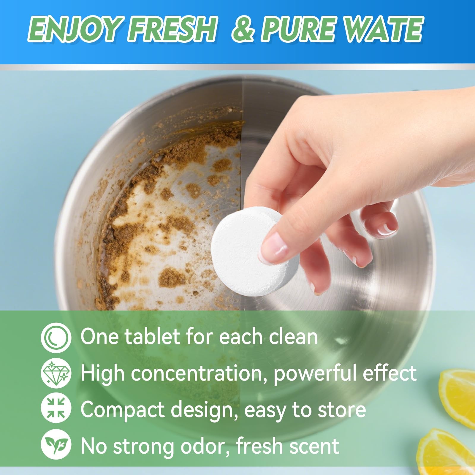 Kettle Descaler Tablet, 36 Pack Kettle Cleaner Removes Hard Water Buildup, Ef…