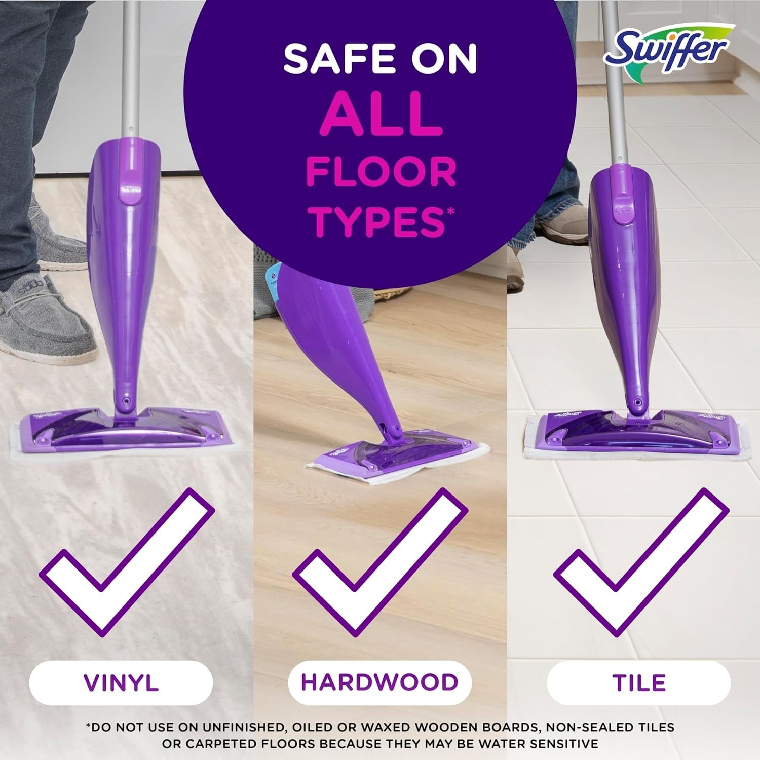 WetJet Multi-Purpose Floor Cleaner Solution with Febreze Refill, Hardwood Flo…