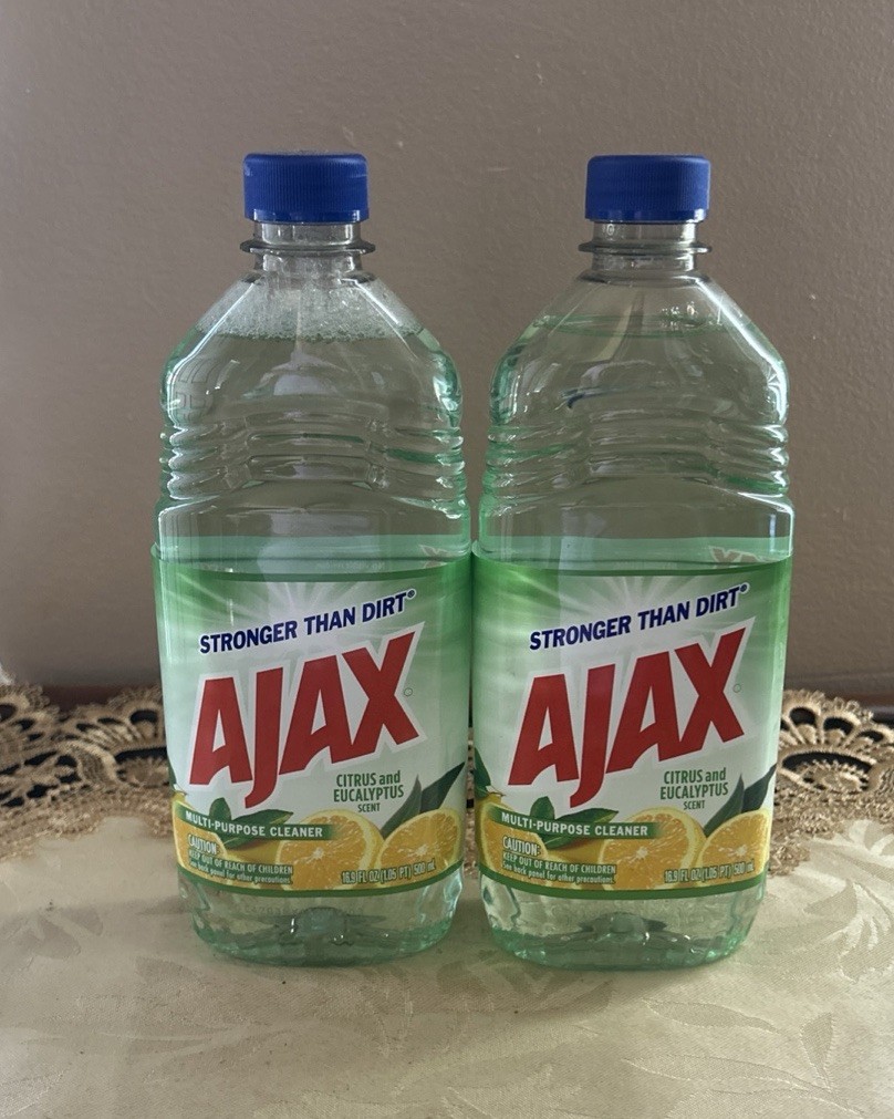 LOT of 2 Ajax CITRUS & ECULYPTUS All Purpose Cleaner 16.9 oz Each Bottle