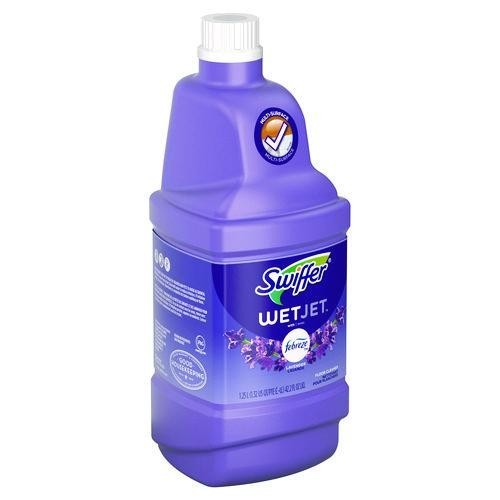 Swiffer WetJet System Cleaning-Solution Refill, Lavender Scent, 1.25 L, 4/Carton