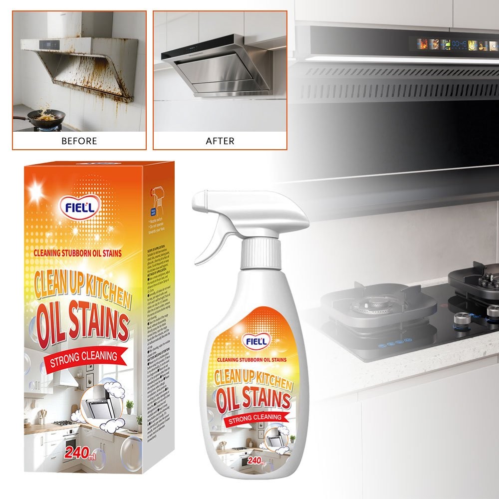 Kitchen Cleaner Strong Oil Detergent Stain Remover Multi-Purpose Cleaner 240ml