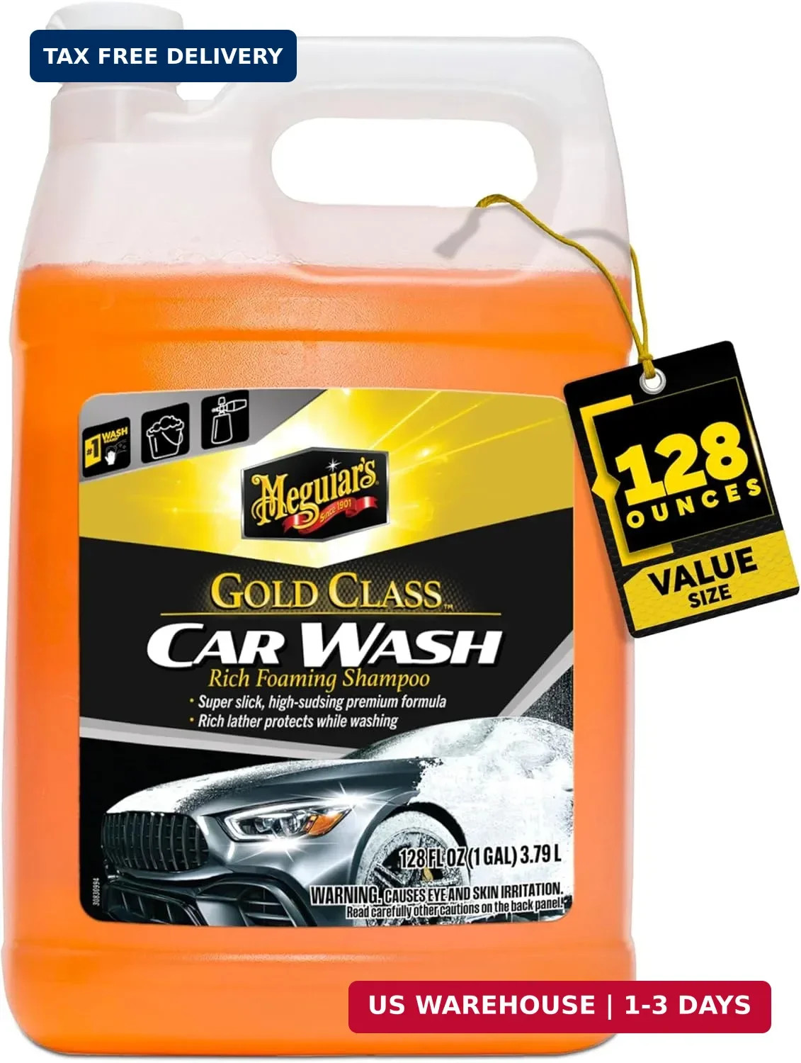 Meguiar’s Gold Class Car Wash, Ultra-Rich Foam Car Wash Soap and Conditioner for