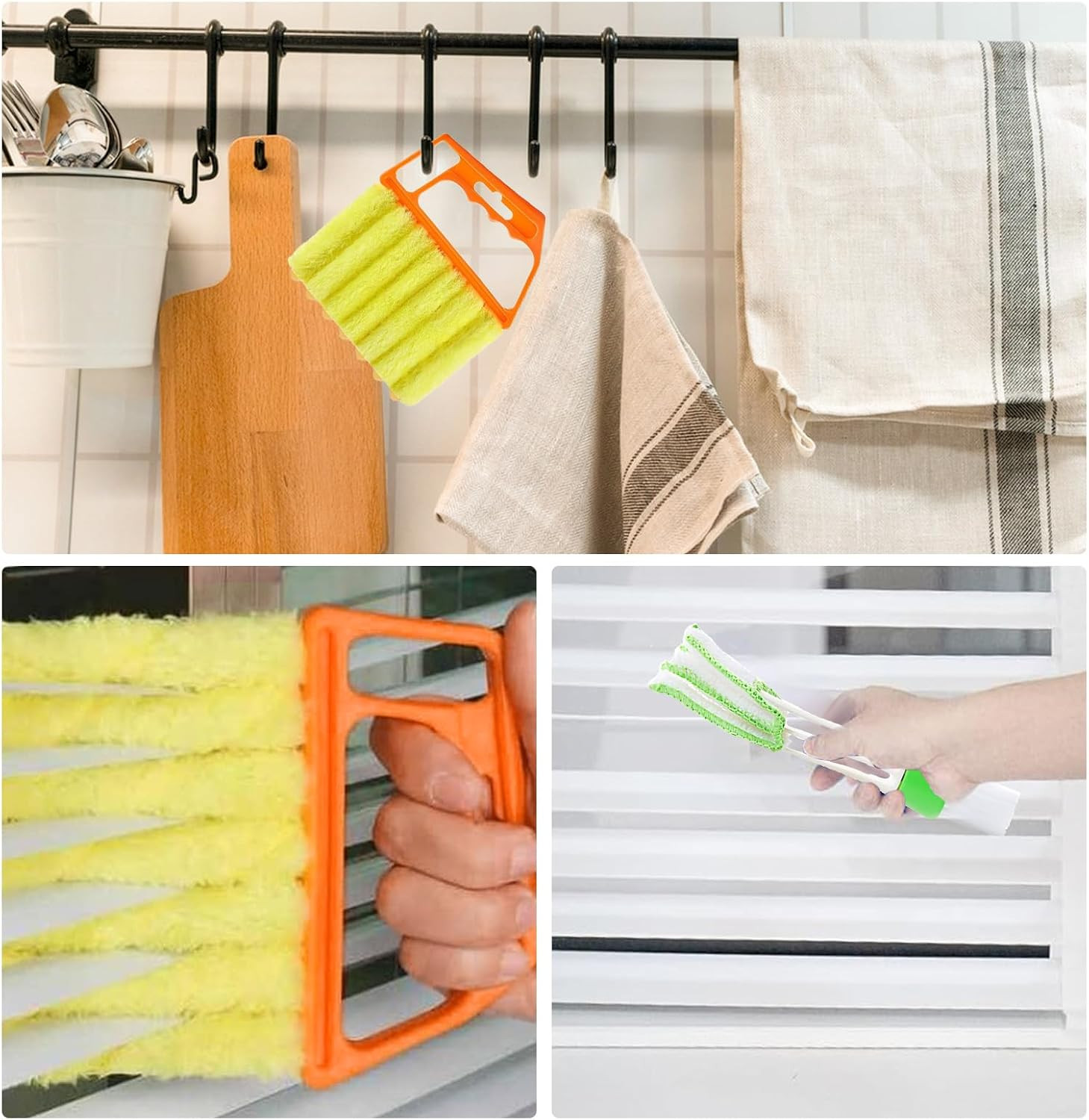 4Pcs Window Venetian Blind Cleaner Duster Tool,Venetian Washable Mini Handheld