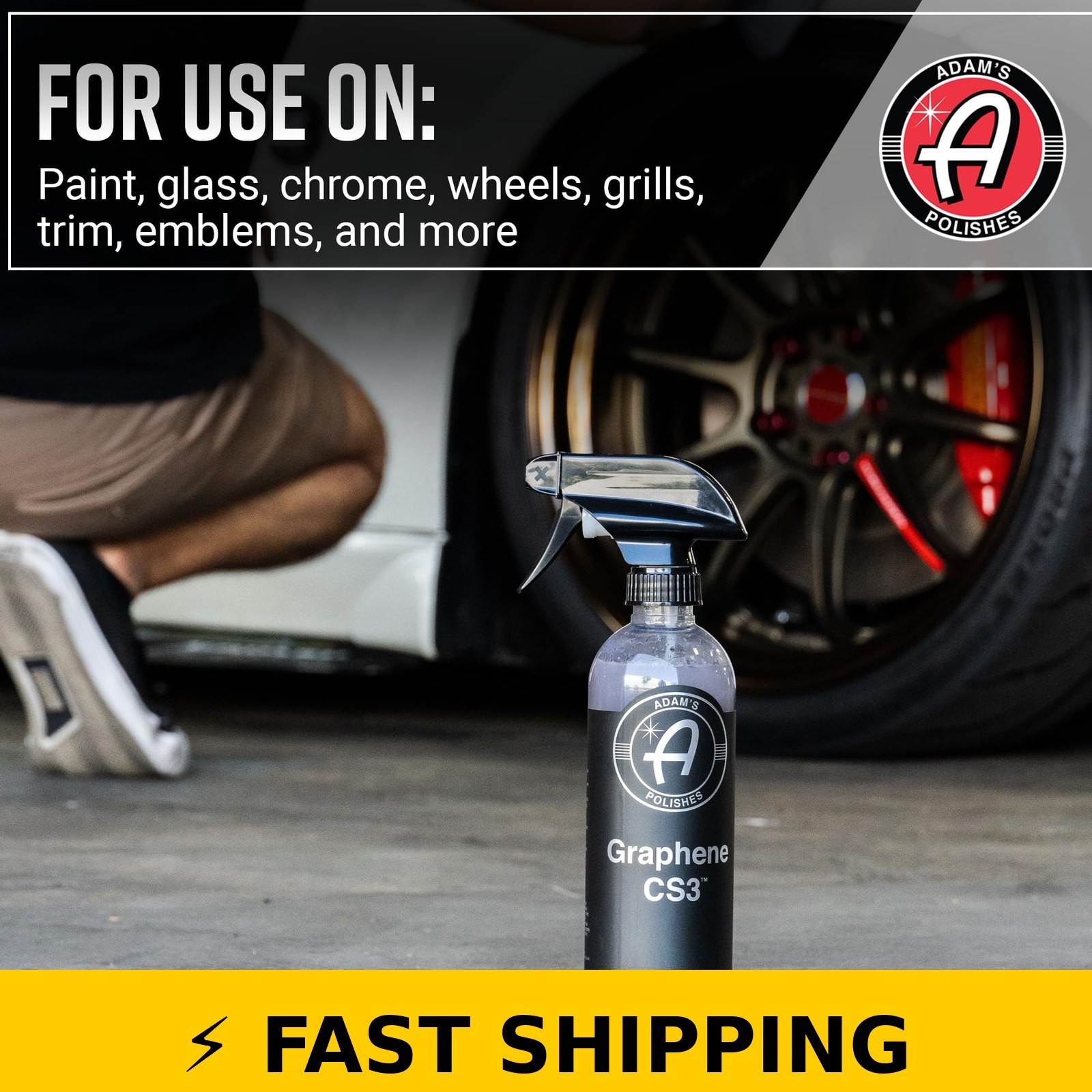 Adam’s Polishes Graphene CS3 16oz Waterless Wash Car Detailing Spray