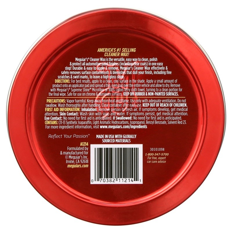 Cleaner Wax Paste Automotive Polish High Gloss Shine Safe Glossy Finishes New