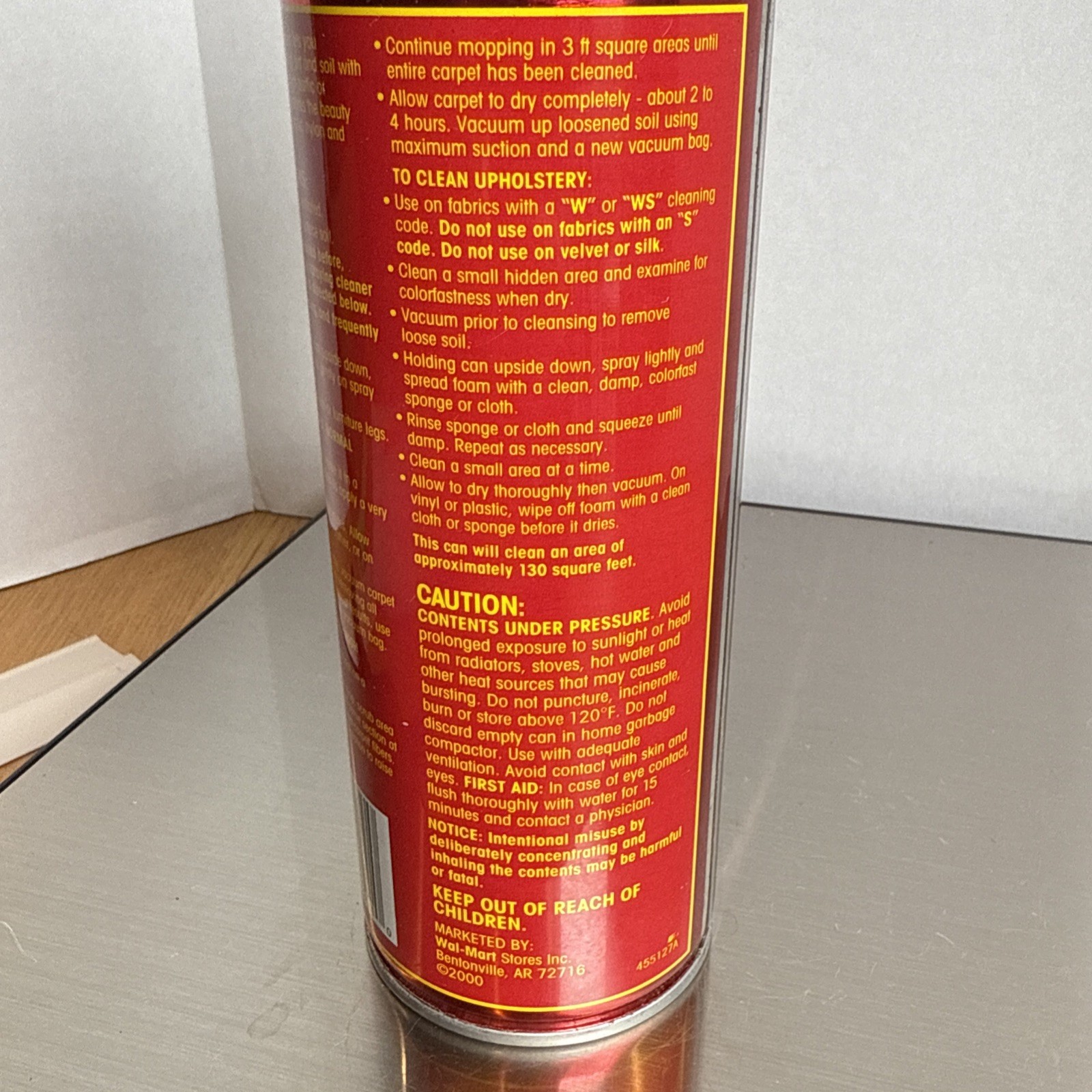 Vintage Foaming Carpet Cleaner Great Value Brand New …pantry Prop
