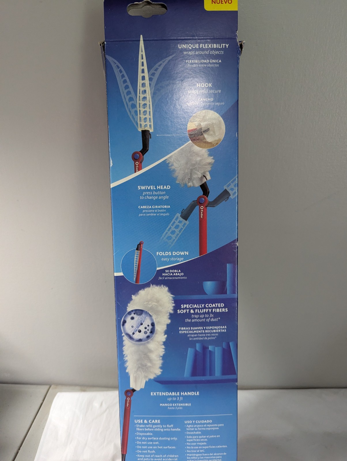 O-Cedar Flex & Catch Heavy Duty Dusting Kit w/ 3 Disposable Duster Refills | New